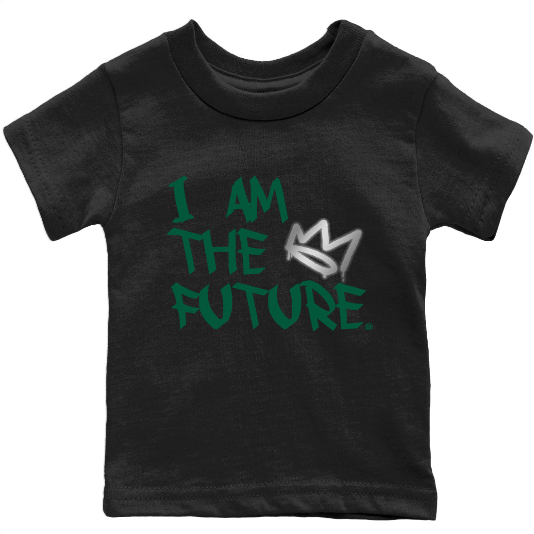 I Am The Future Kids Tops - Air Jordan 1 Gorge Green