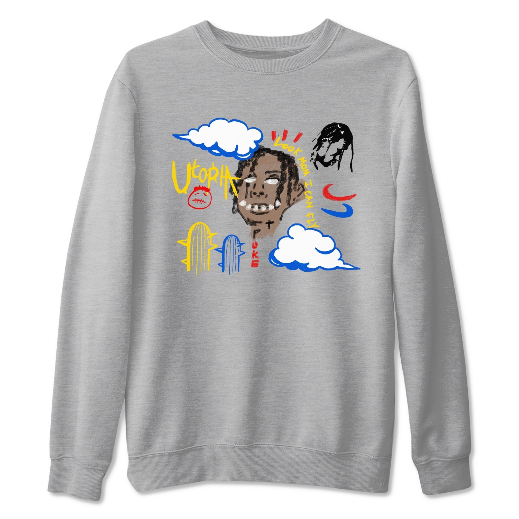 I Can Fly snkmatch Tees - Air Jordan 1 Travis Scott Canary