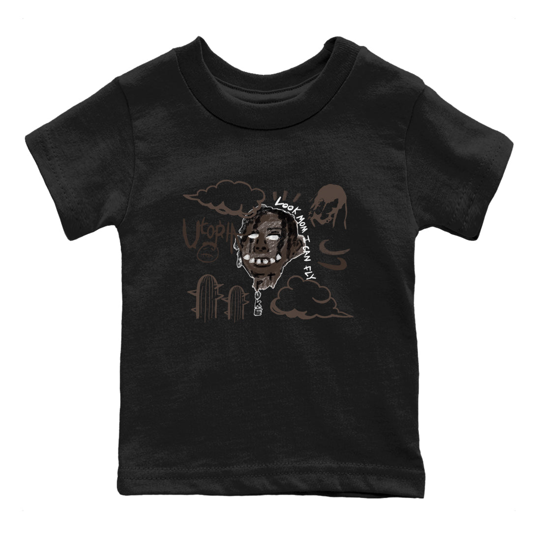 I Can Fly snkmatch Tees Kids - Air Jordan 1 Travis Scott Velvet Brown