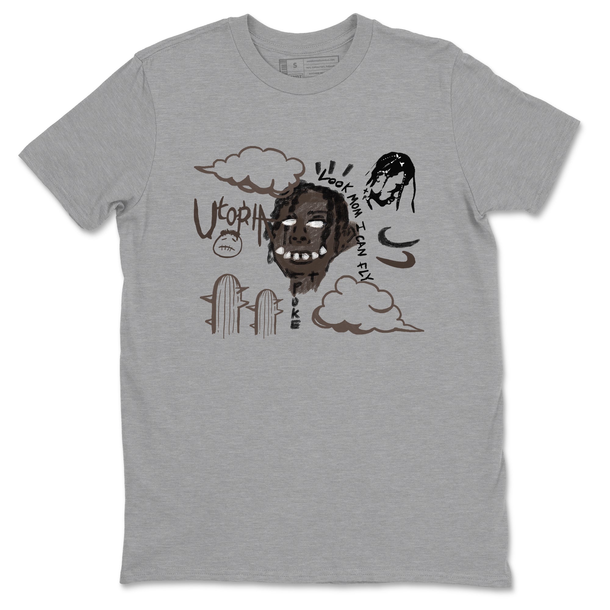 I Can Fly snkmatch Tees - Air Jordan 1 Travis Scott Velvet Brown