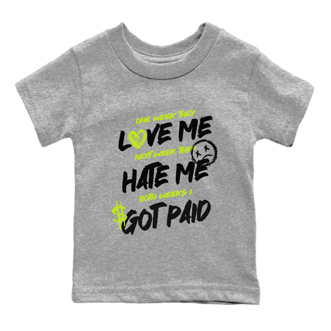 I Got Paid snkmatch Tees Kids - Air Foamposite One Black Volt