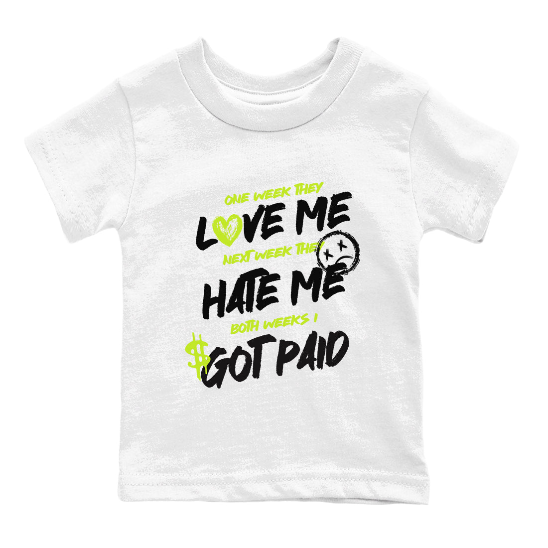 I Got Paid snkmatch Tees Kids - Air Foamposite One Black Volt