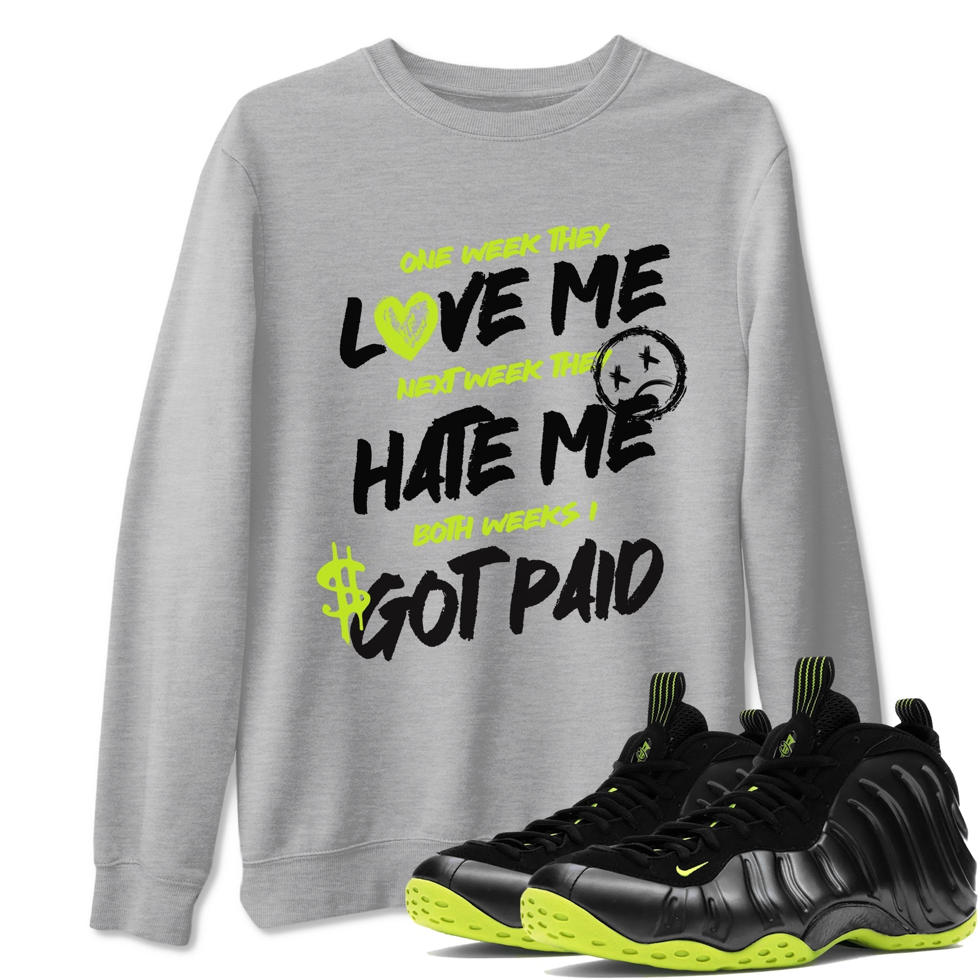 I Got Paid snkmatch Tees - Air Foamposite One Black Volt