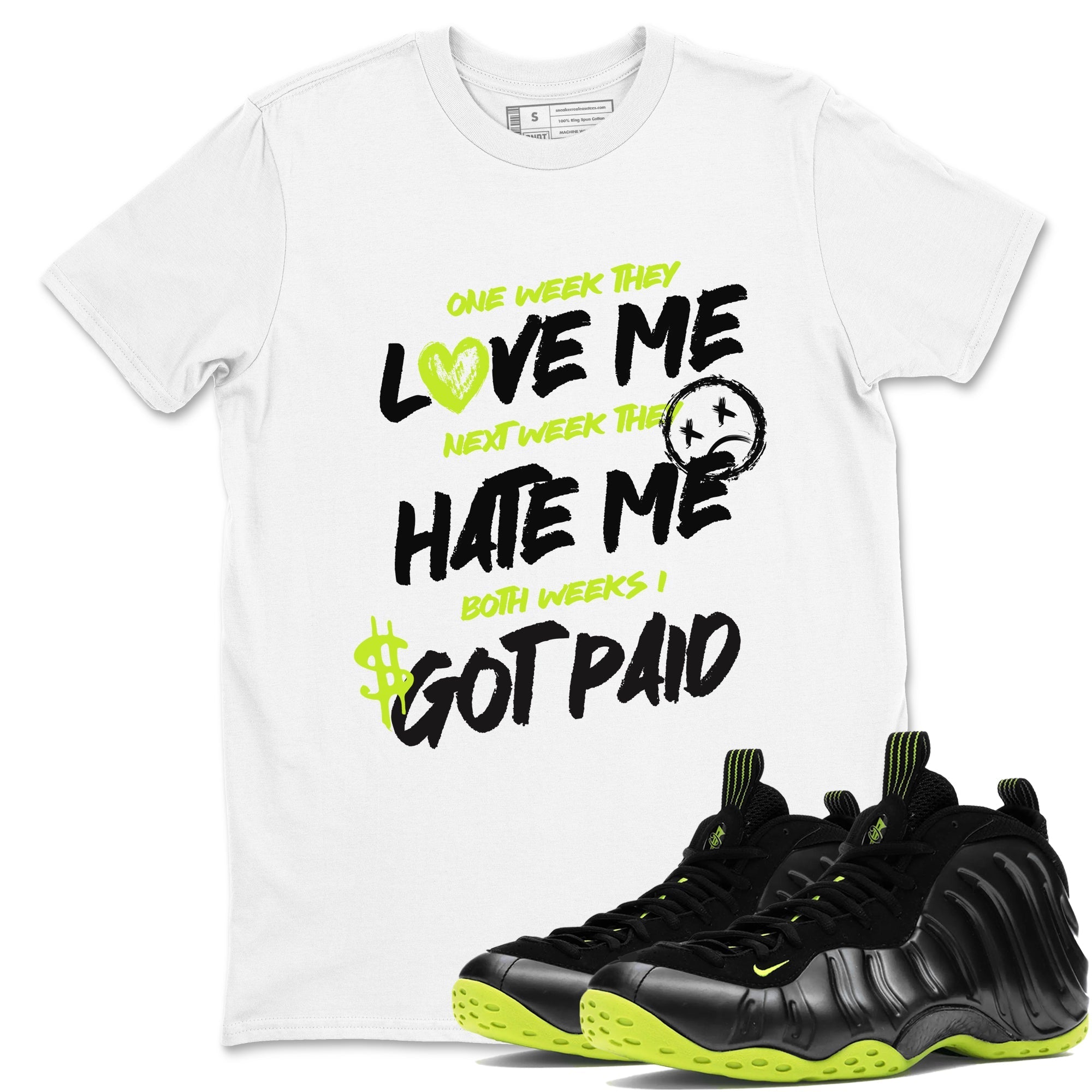 I Got Paid snkmatch Tees - Air Foamposite One Black Volt