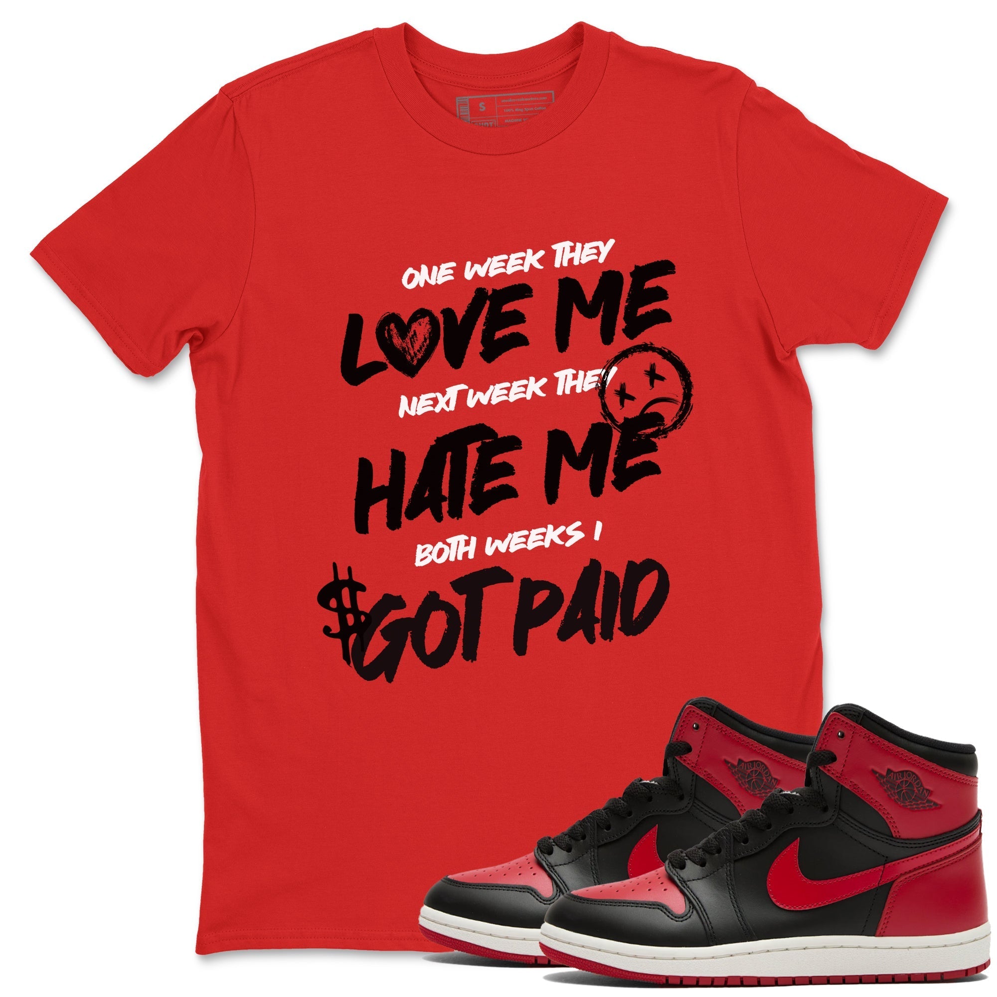 I Got Paid snkmatch Tees - Air Jordan 1 '85 Bred