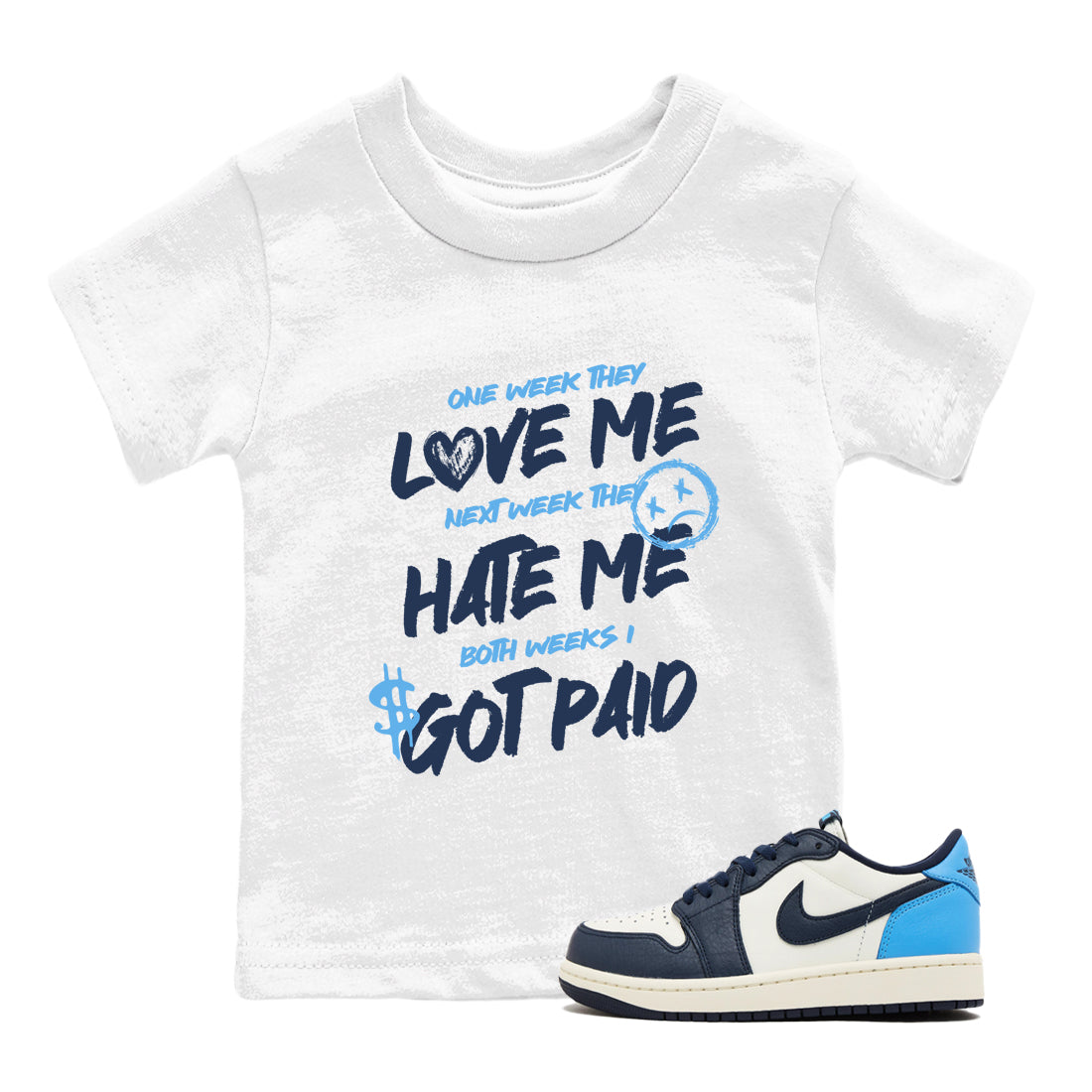 I Got Paid snkmatch Tees Kids - Air Jordan 1 Obsidian