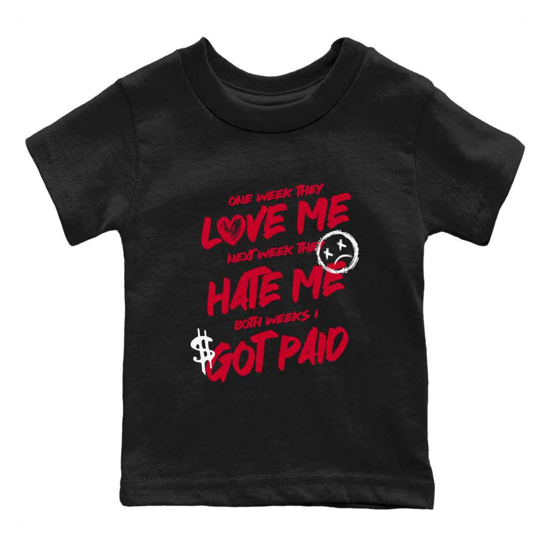I Got Paid snkmatch Tees Kids - Air Jordan 12 Flu Game