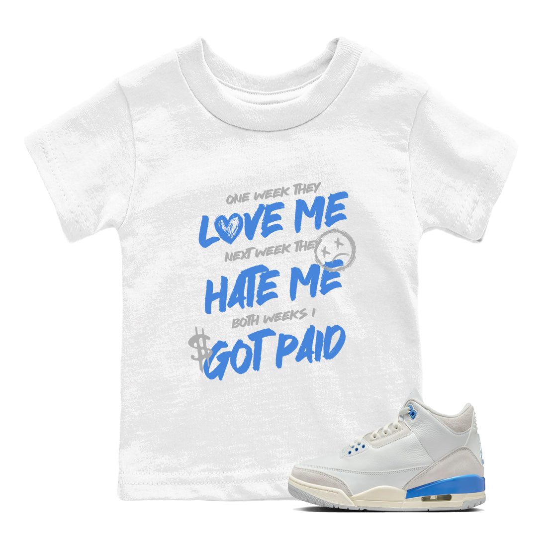 I Got Paid snkmatch Tees Kids - Air Jordan 3 Lucky Shorts
