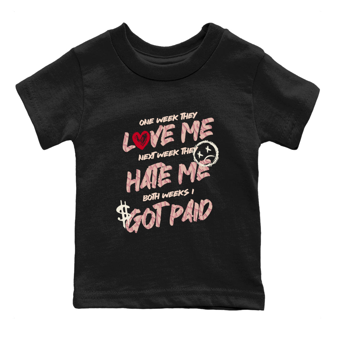 I Got Paid snkmatch Tees Kids - Air Jordan 3 Valentines Day