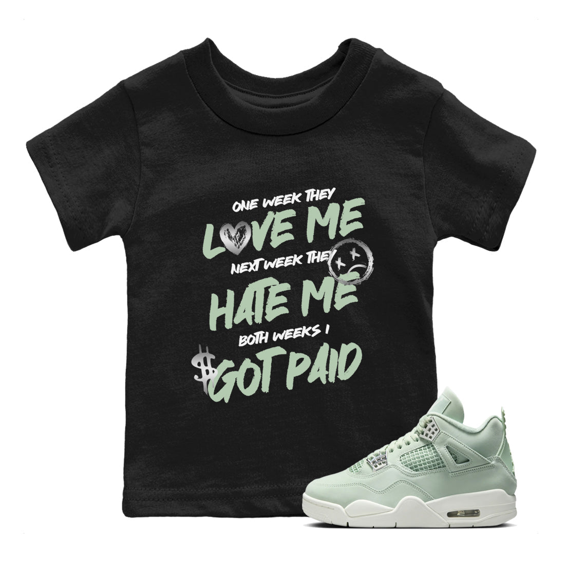 I Got Paid snkmatch Tees Kids - Air Jordan 4 Abundance