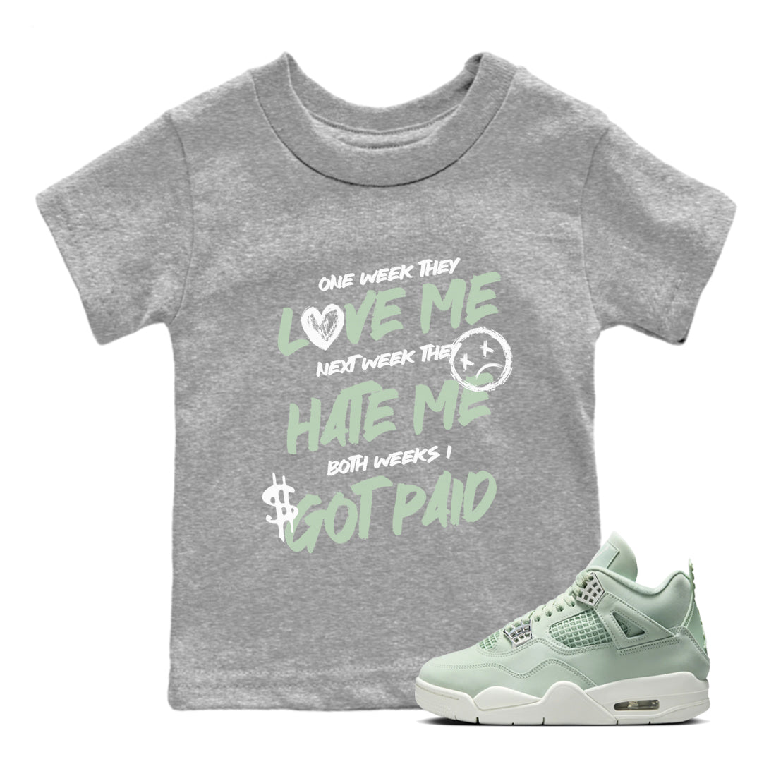 I Got Paid snkmatch Tees Kids - Air Jordan 4 Abundance