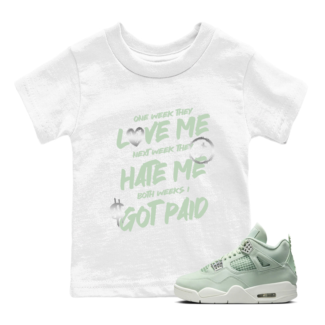 I Got Paid snkmatch Tees Kids - Air Jordan 4 Abundance