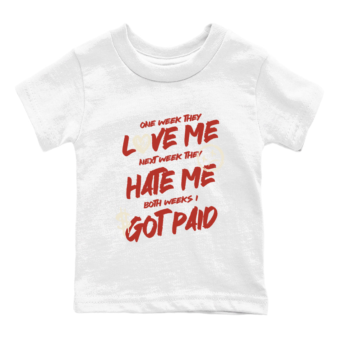 I Got Paid snkmatch Tees Kids - Air Jordan 4 Brick By Brick