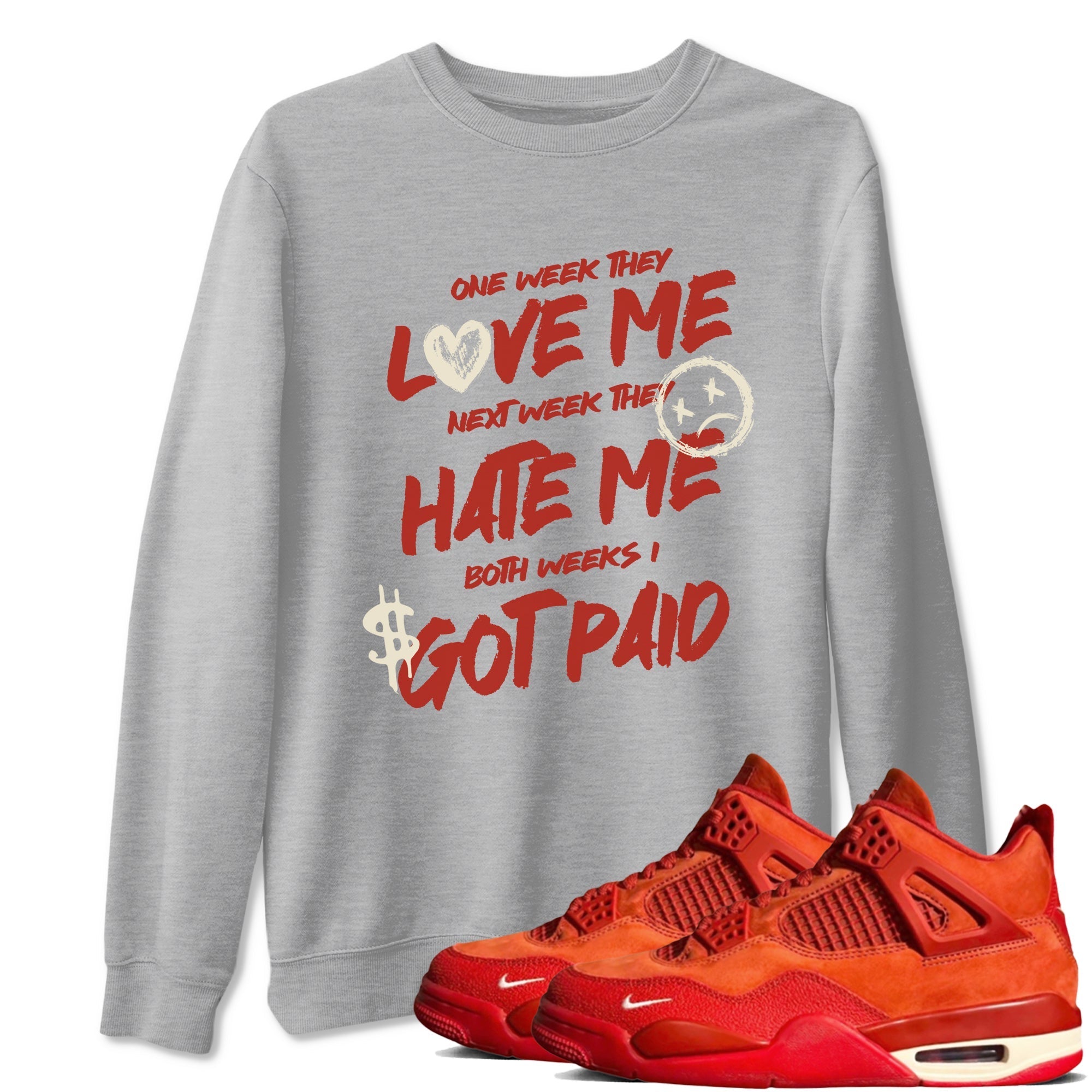 I Got Paid snkmatch Tees - Air Jordan 4 Brick By Brick