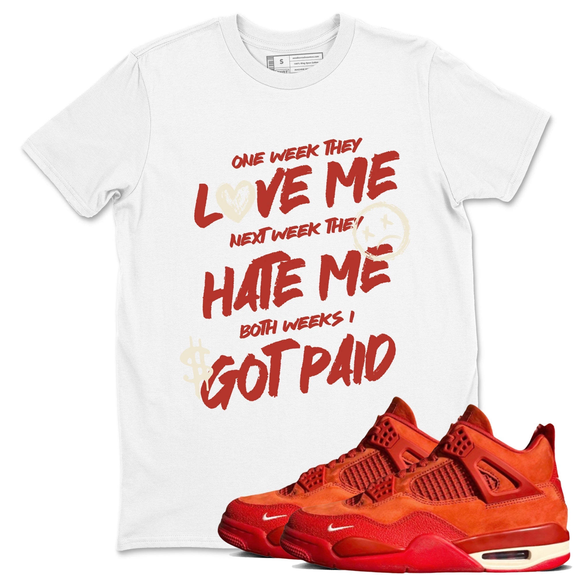 I Got Paid snkmatch Tees - Air Jordan 4 Brick By Brick