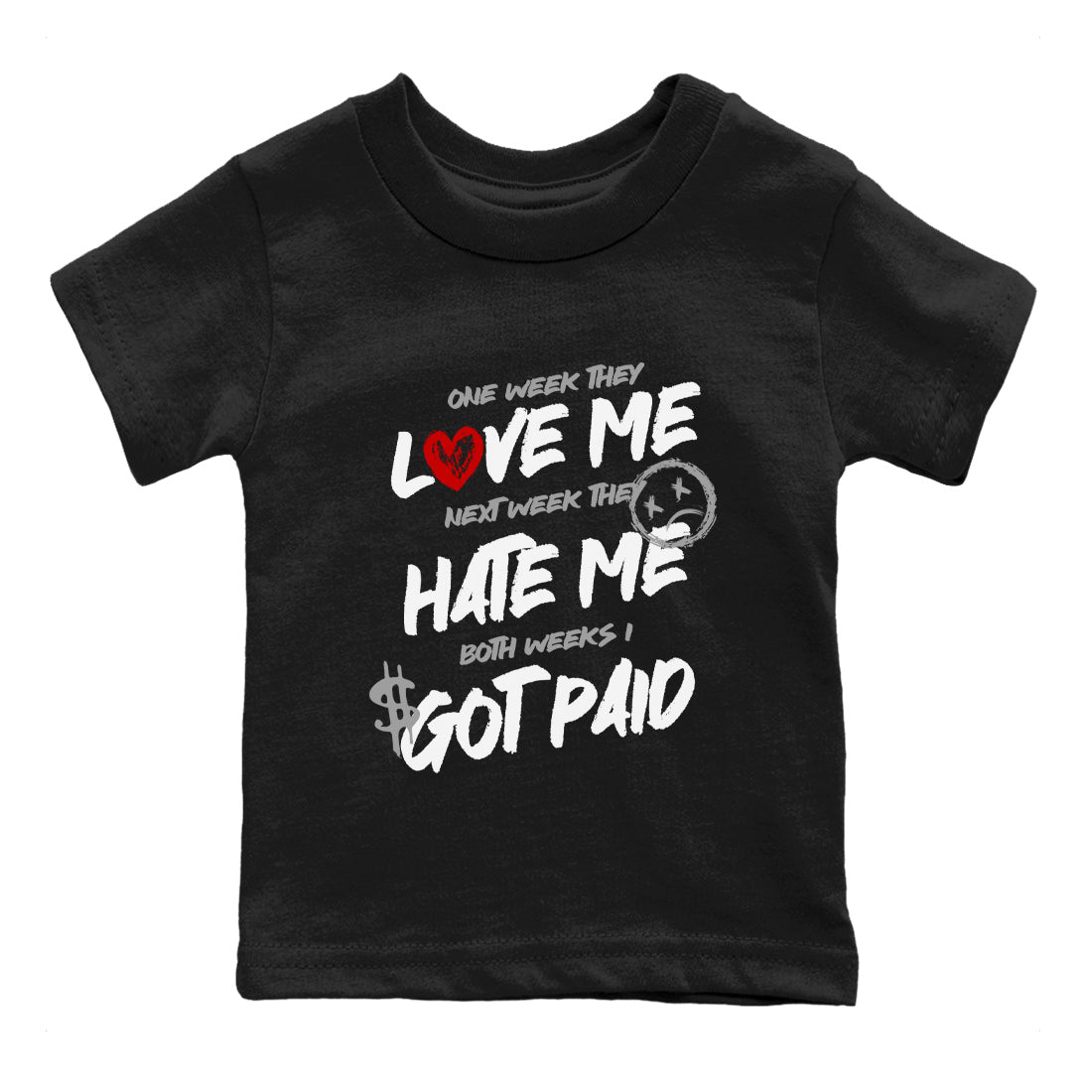 I Got Paid snkmatch Tees Kids - Air Jordan 4 White Cement