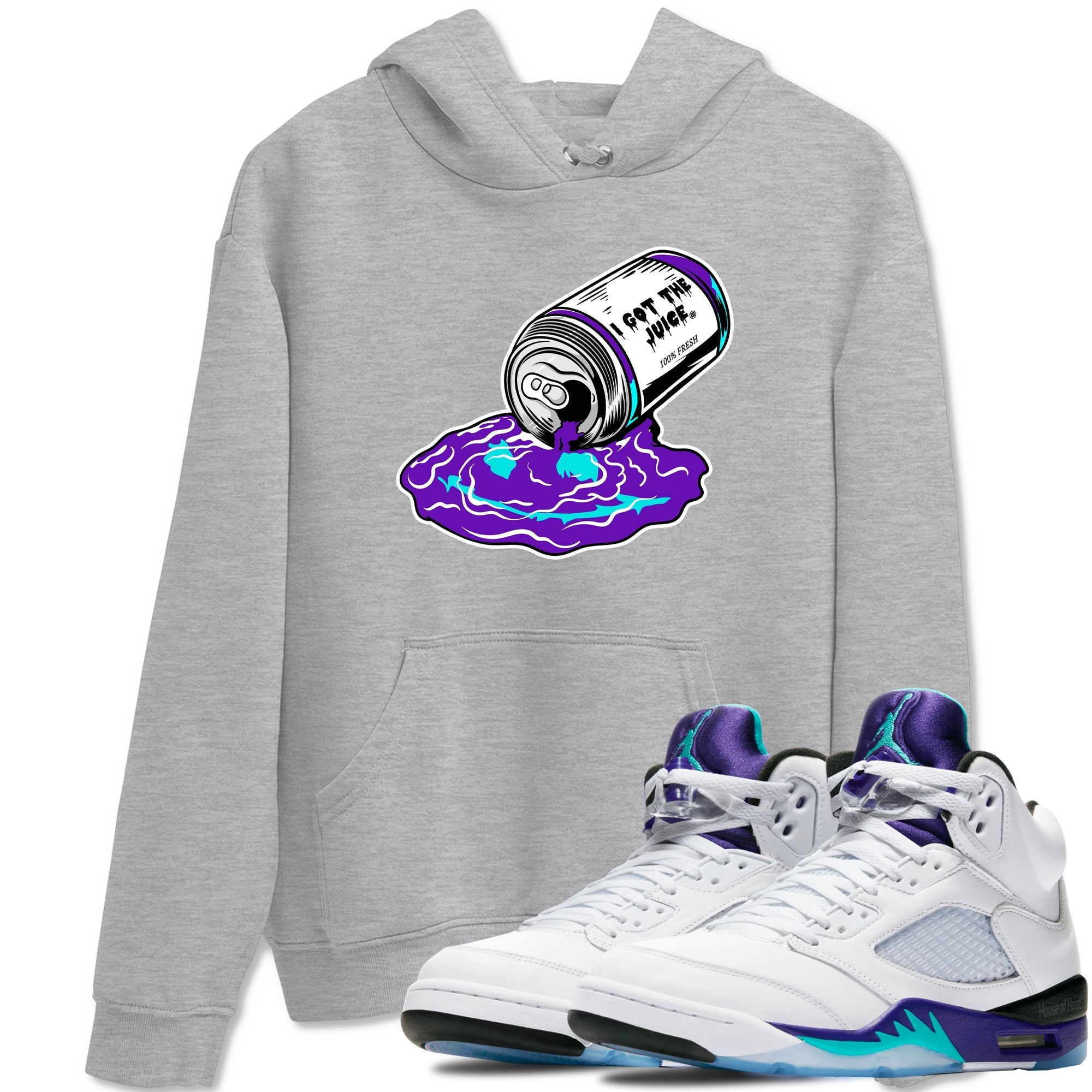 I Got The Juice snkmatch Tees - Air Jordan 5 Grape