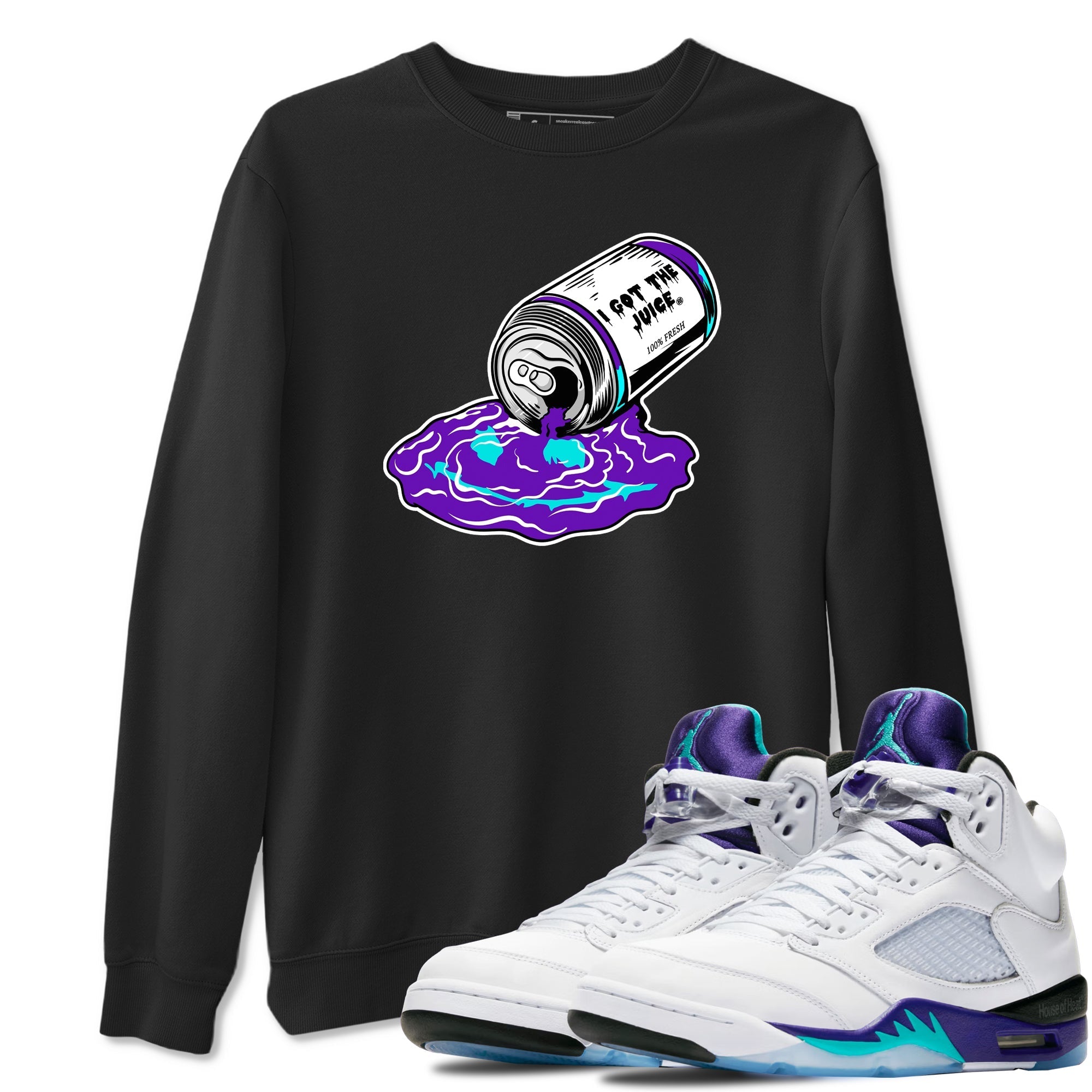 I Got The Juice snkmatch Tees - Air Jordan 5 Grape