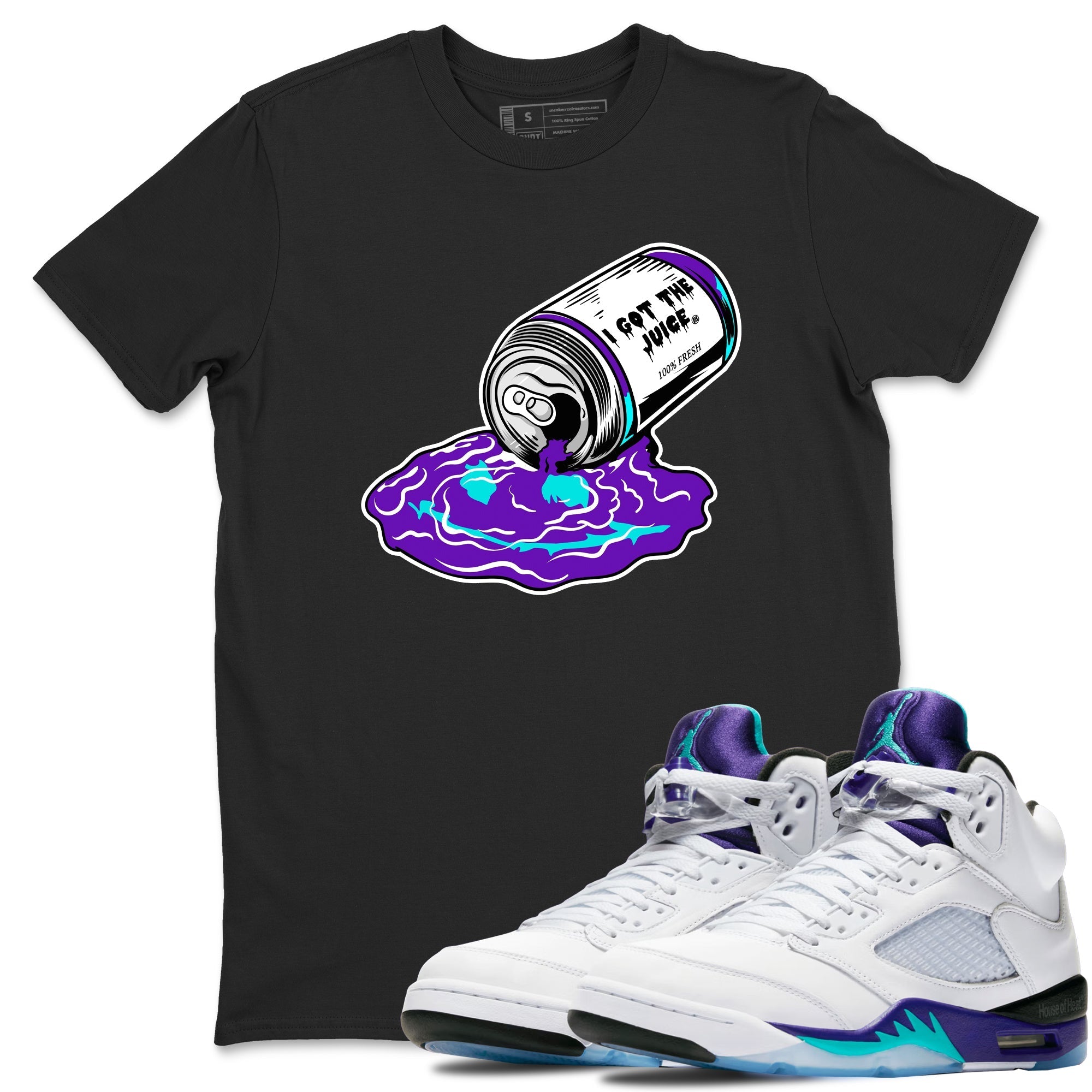 I Got The Juice snkmatch Tees - Air Jordan 5 Grape