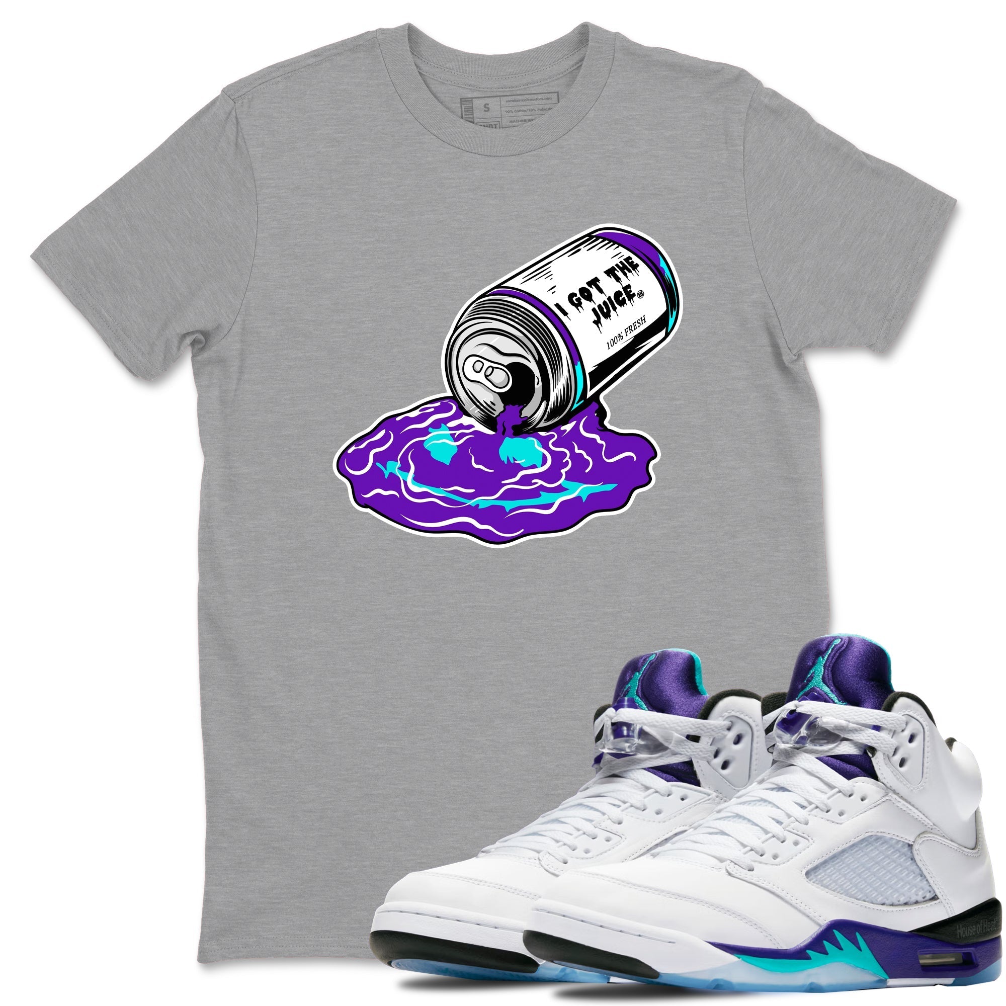 I Got The Juice snkmatch Tees - Air Jordan 5 Grape