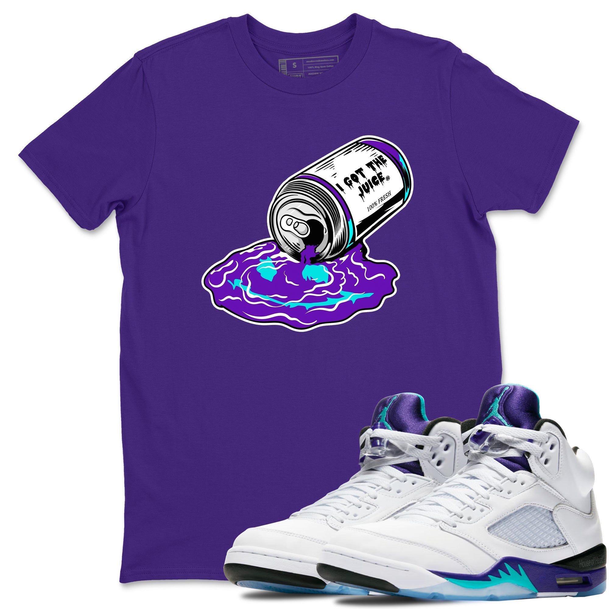 I Got The Juice snkmatch Tees - Air Jordan 5 Grape
