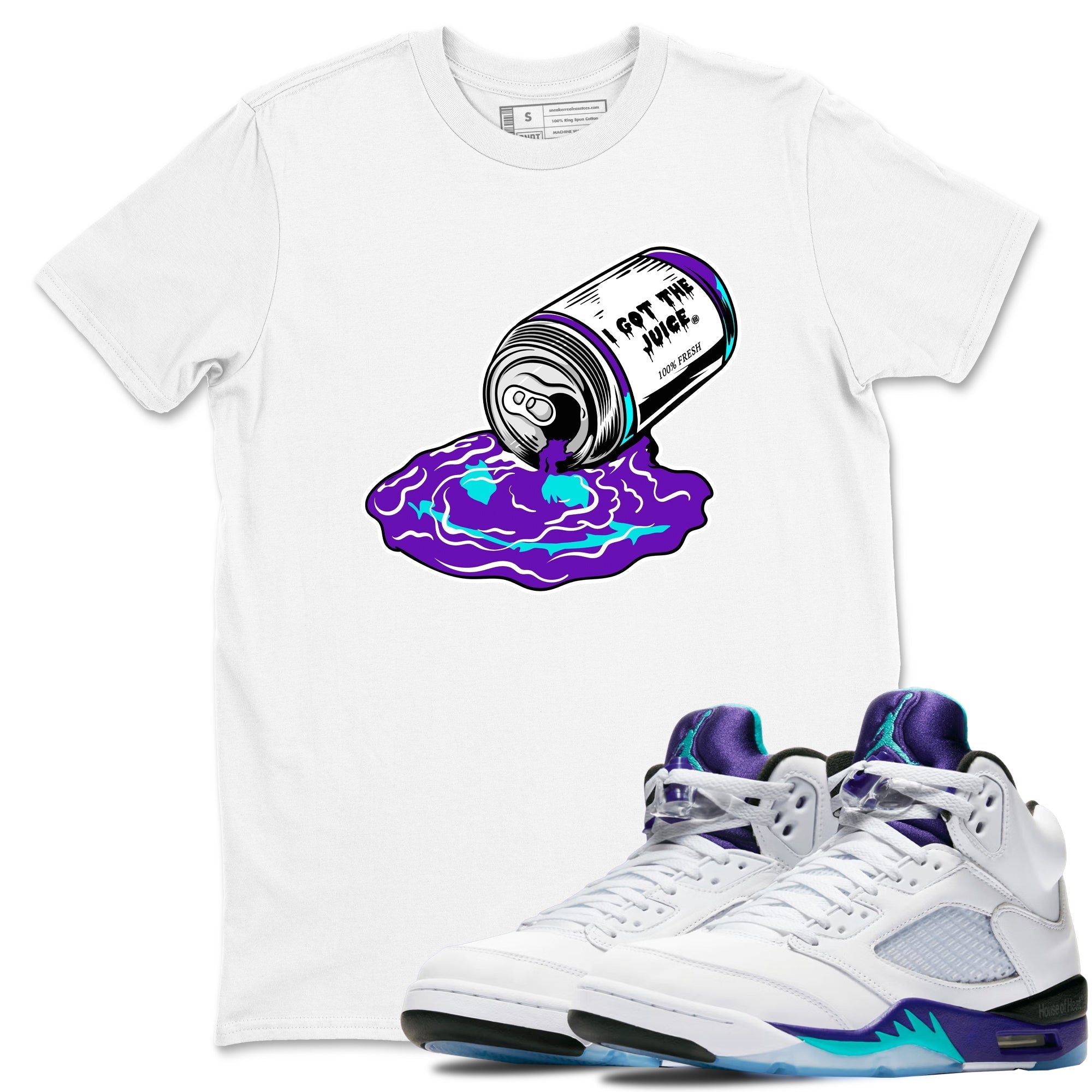 I Got The Juice snkmatch Tees - Air Jordan 5 Grape