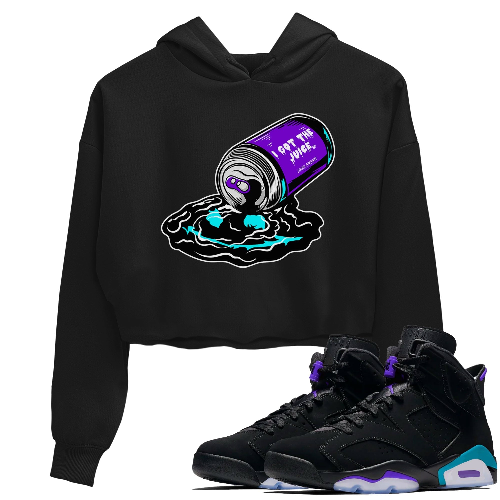 I Got The Juice snkmatch Women's Top - Air Jordan 6 Aqua