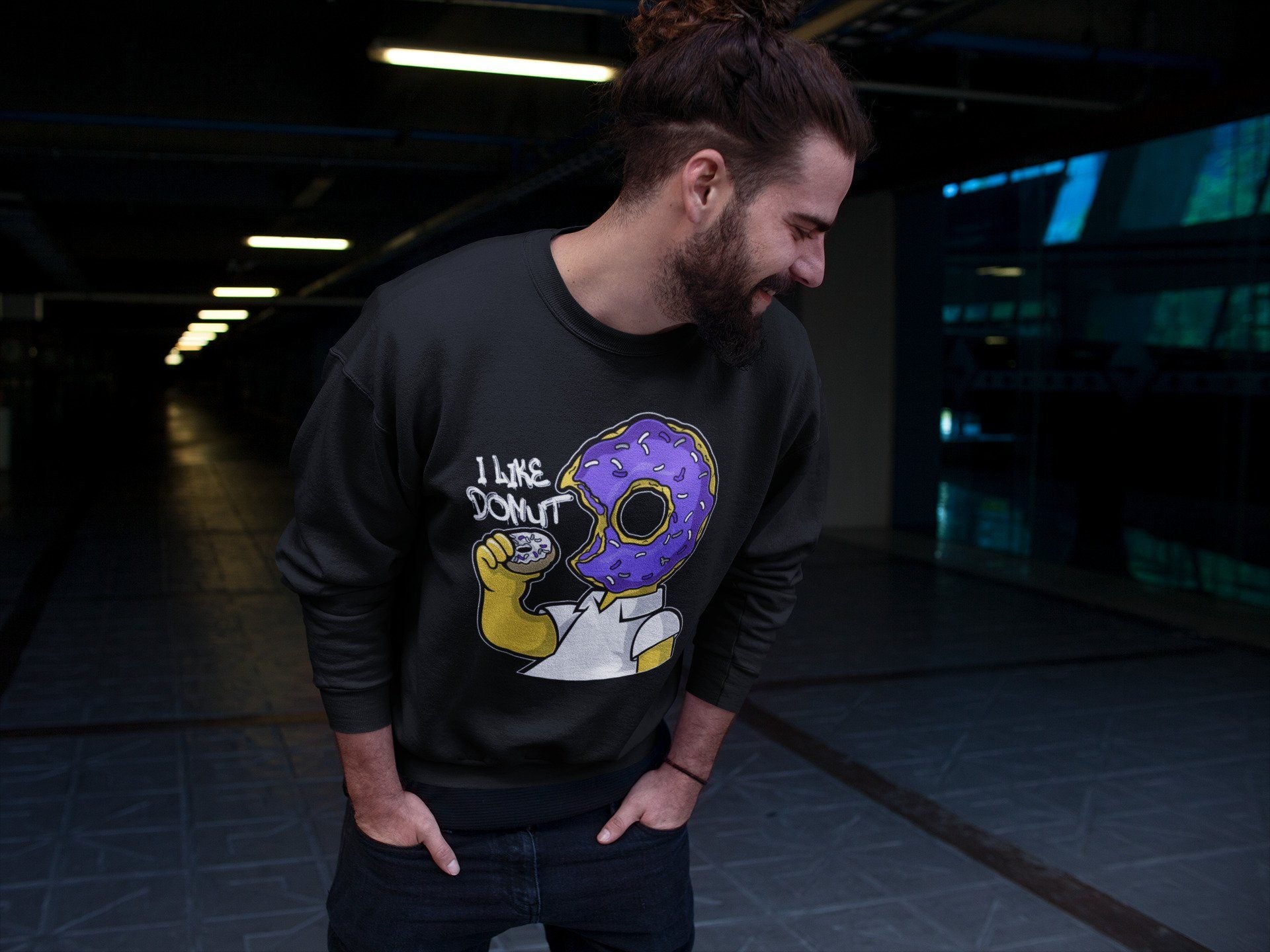 I Like Donut Unisex Tops - Air Jordan 1 WMNS Court Purple
