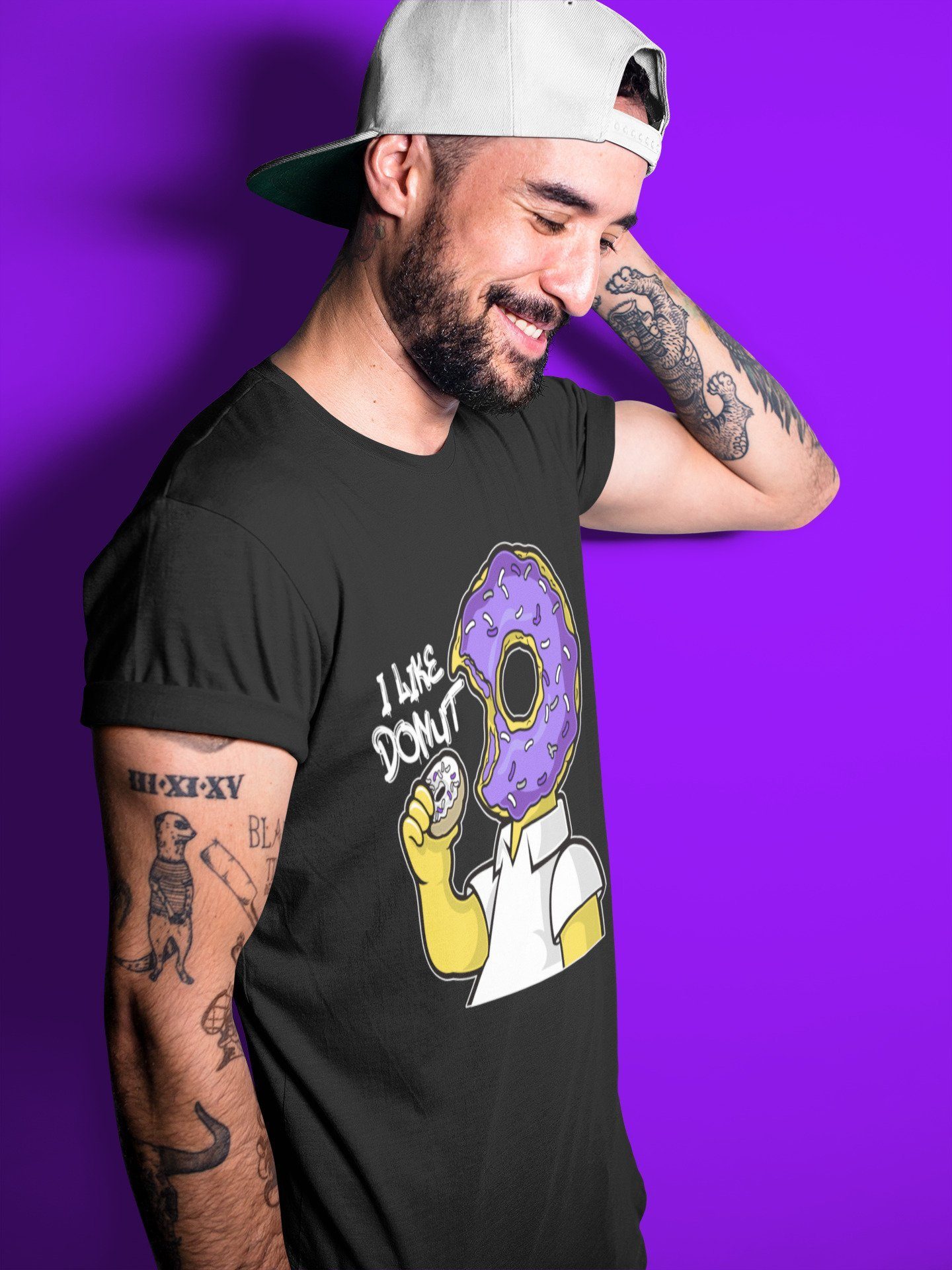 I Like Donut Unisex Tops - Air Jordan 1 WMNS Court Purple