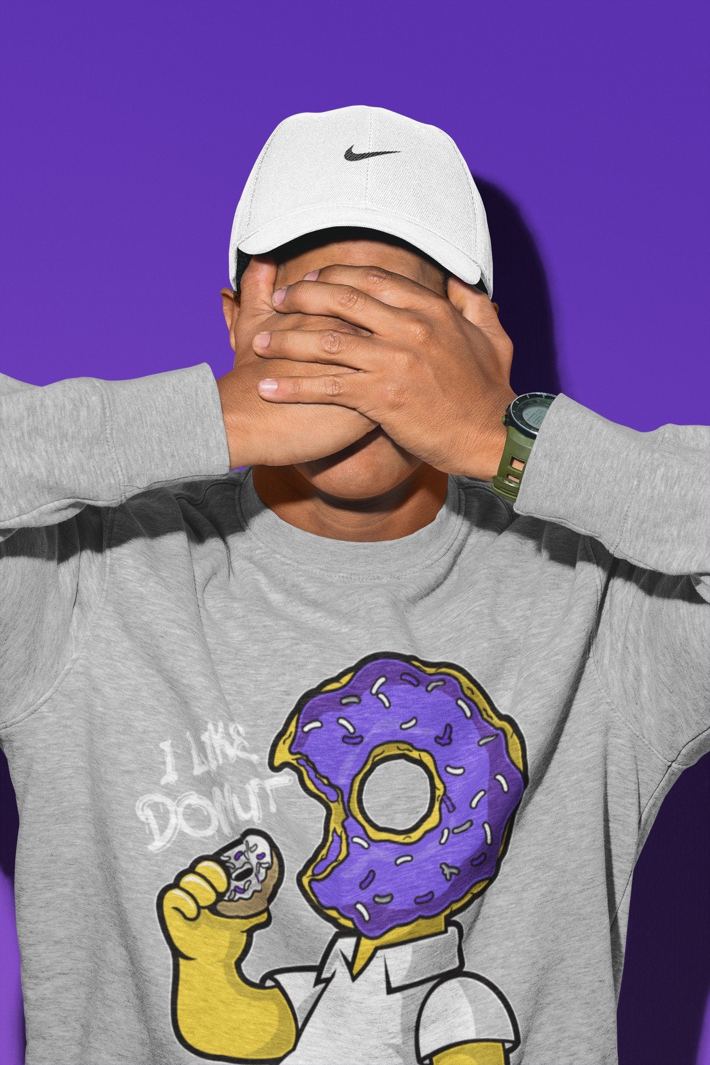 I Like Donut Unisex Tops - Air Jordan 1 WMNS Court Purple
