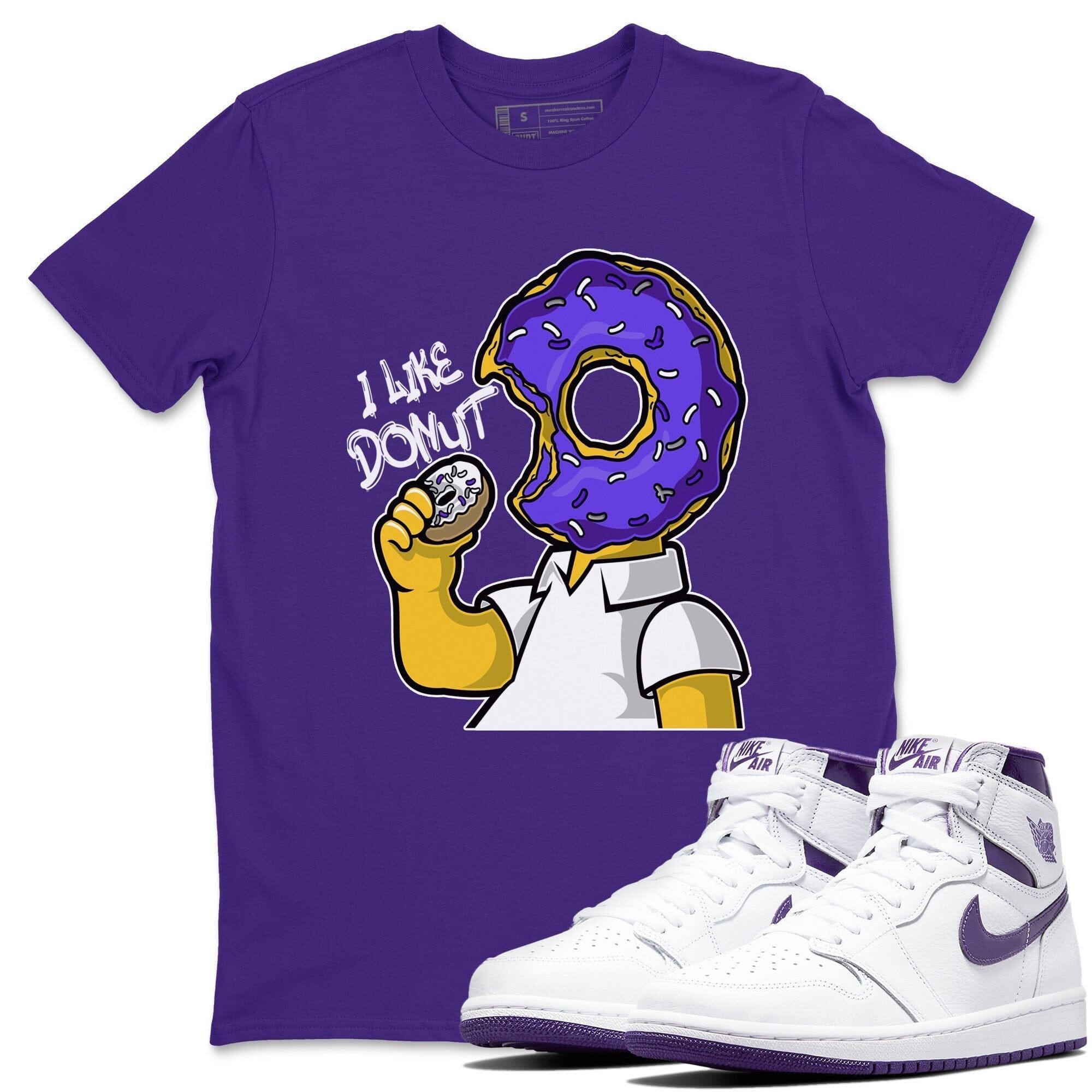 I Like Donut Unisex Tops - Air Jordan 1 WMNS Court Purple