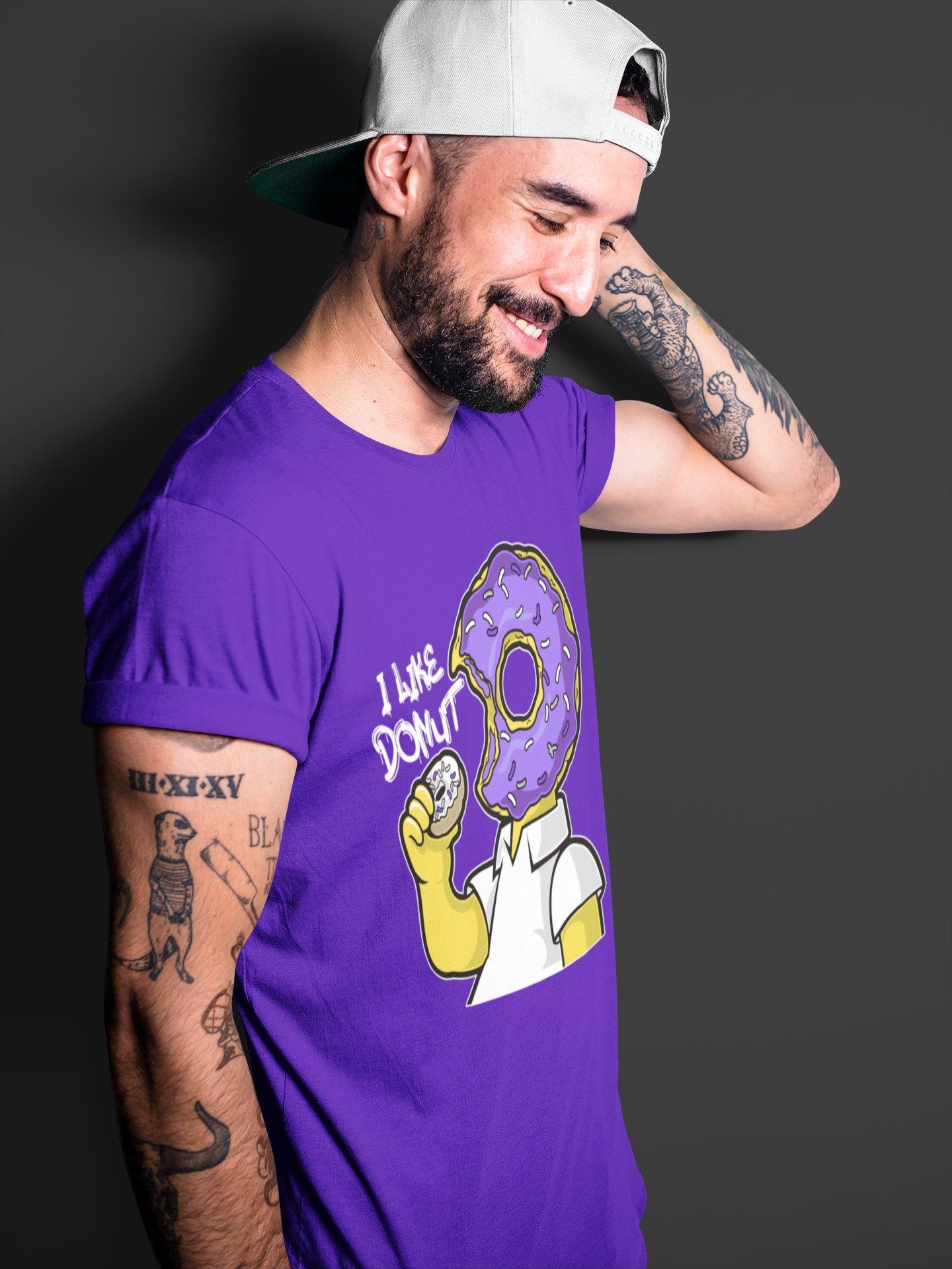 I Like Donut Unisex Tops - Air Jordan 1 WMNS Court Purple