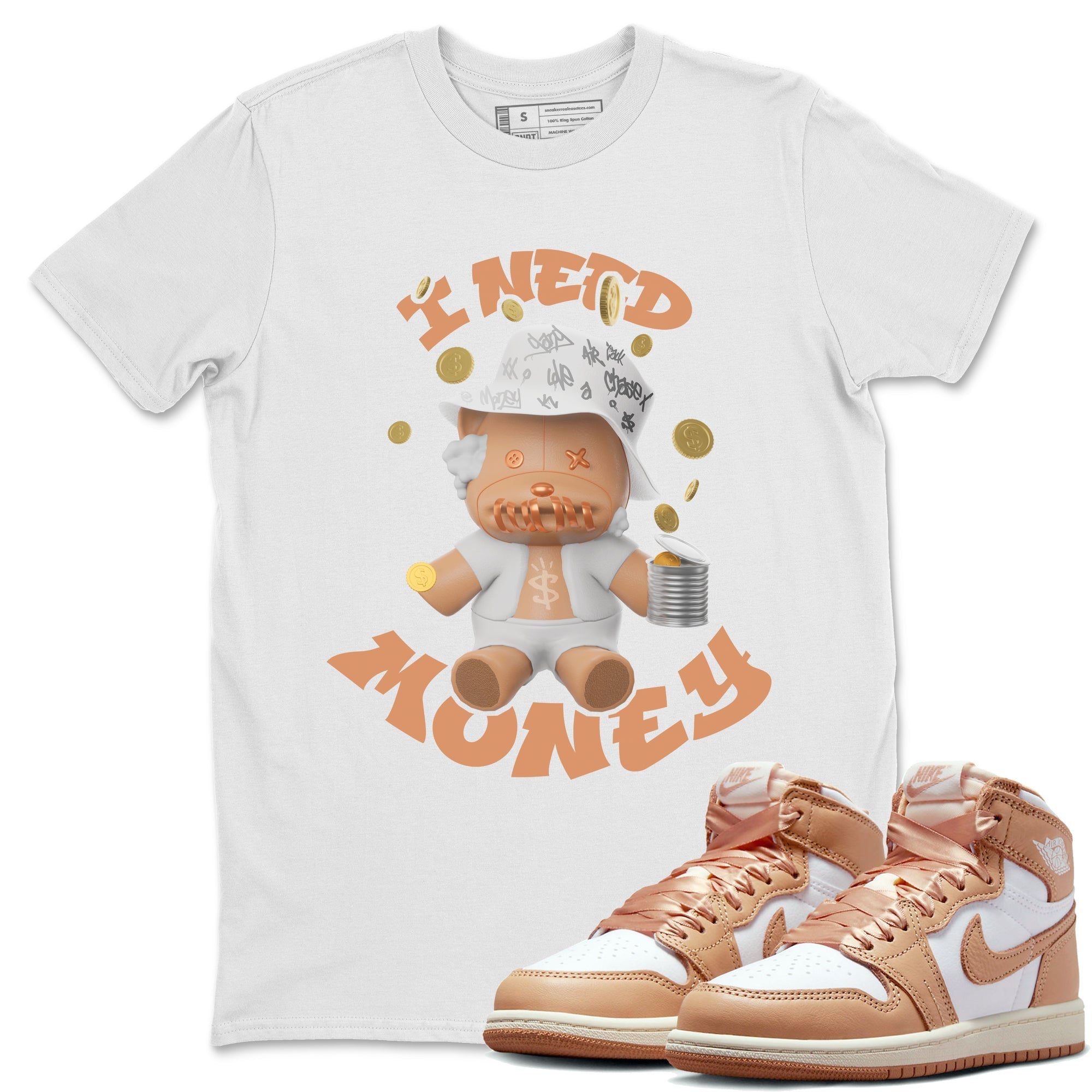 I Need Money snkmatch Tee - Air Jordan 1 Praline