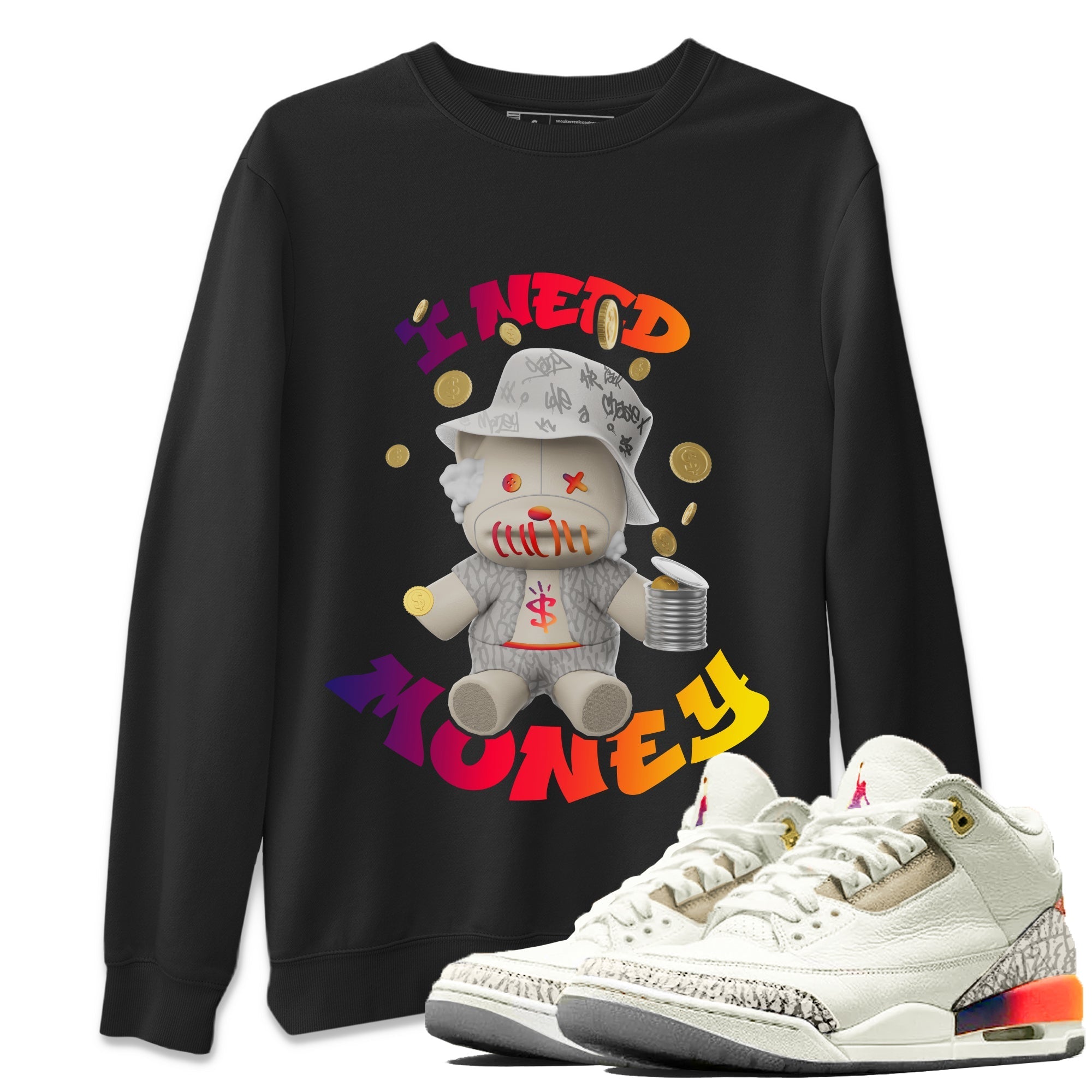 I Need Money snkmatch Tee - Air Jordan 3 J Balvin