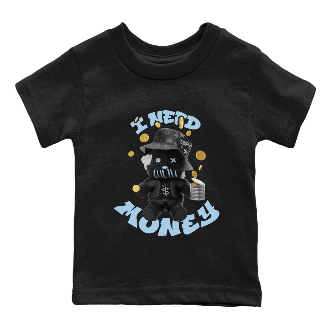 I Need Money snkmatch Tee Kids - Air Jordan 7 Chambray