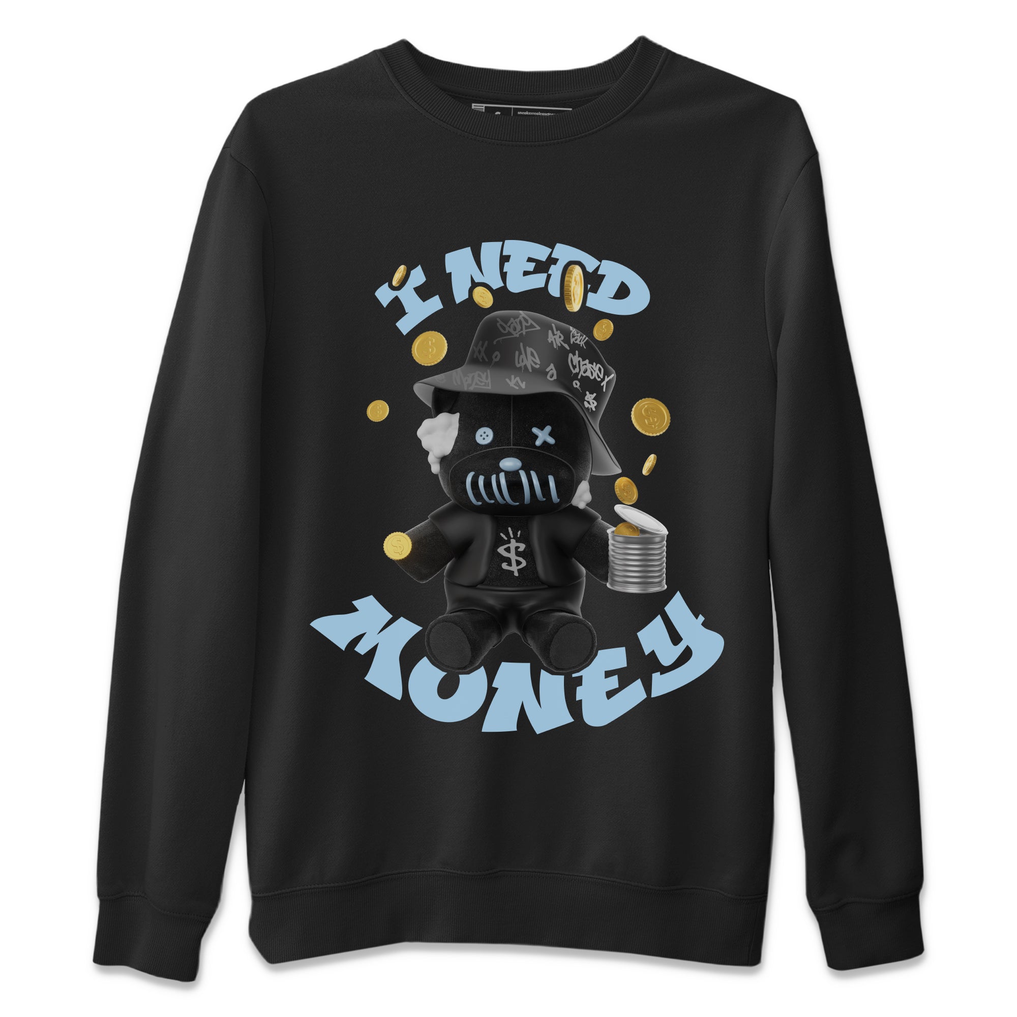 I Need Money snkmatch Tee - Air Jordan 7 Chambray