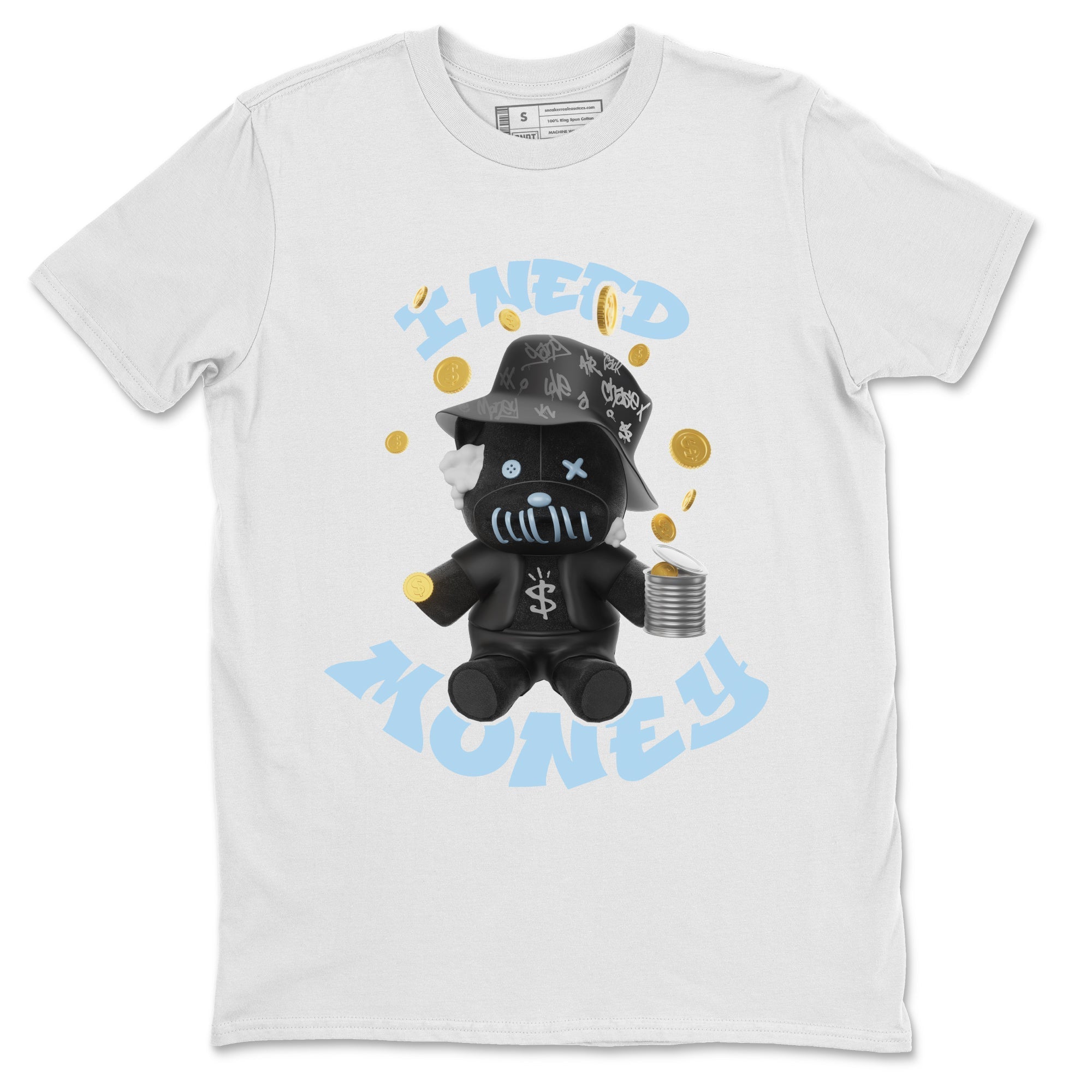 I Need Money snkmatch Tee - Air Jordan 7 Chambray