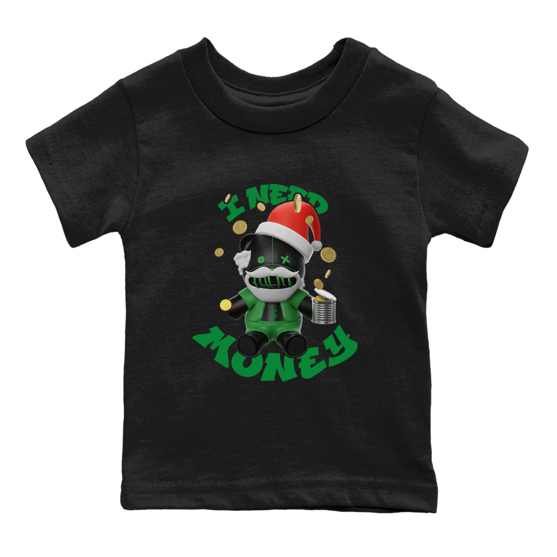 I Need Money Christmas Edition snkmatch Tee Kids - Air Jordan 1 Celtics