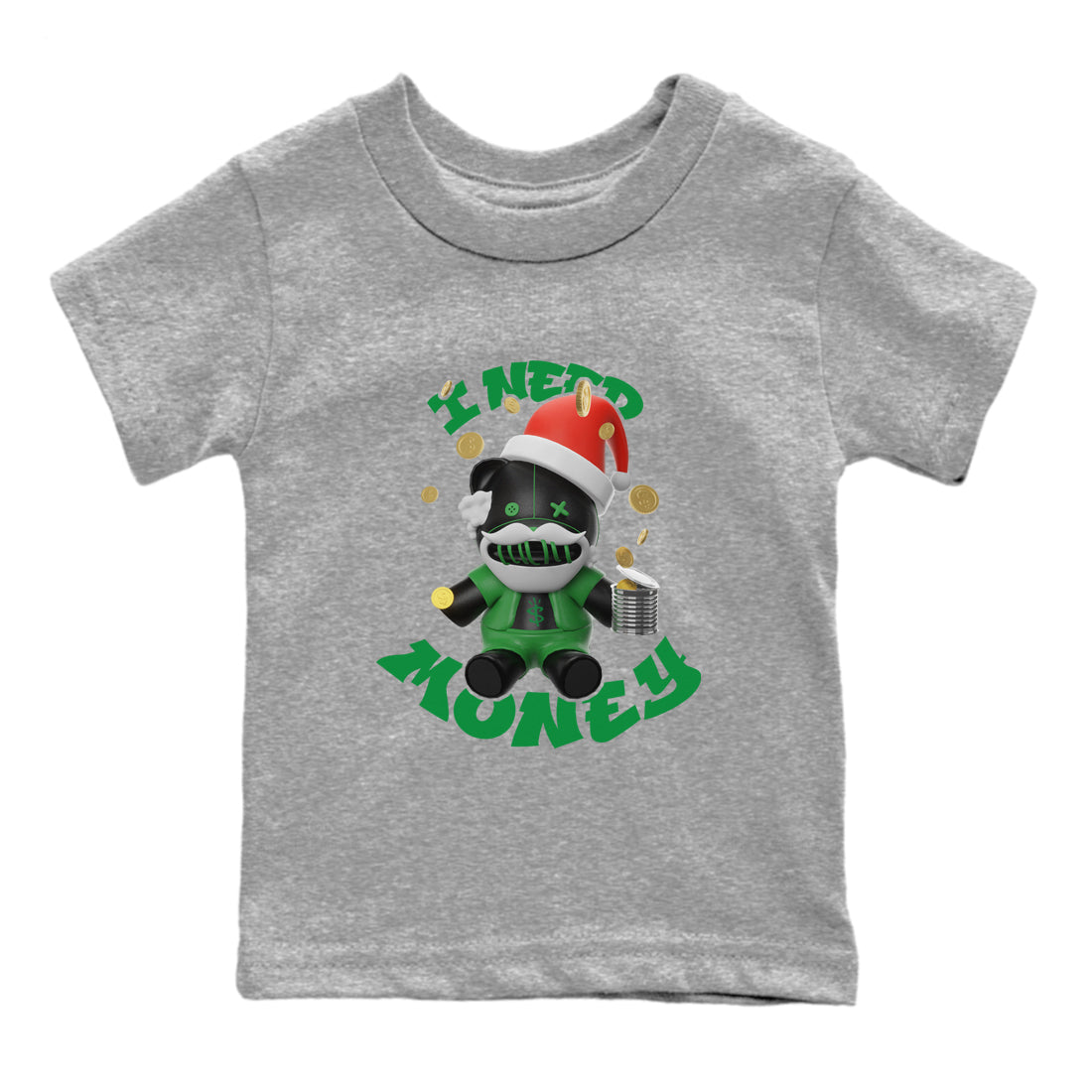 I Need Money Christmas Edition snkmatch Tee Kids - Air Jordan 1 Celtics