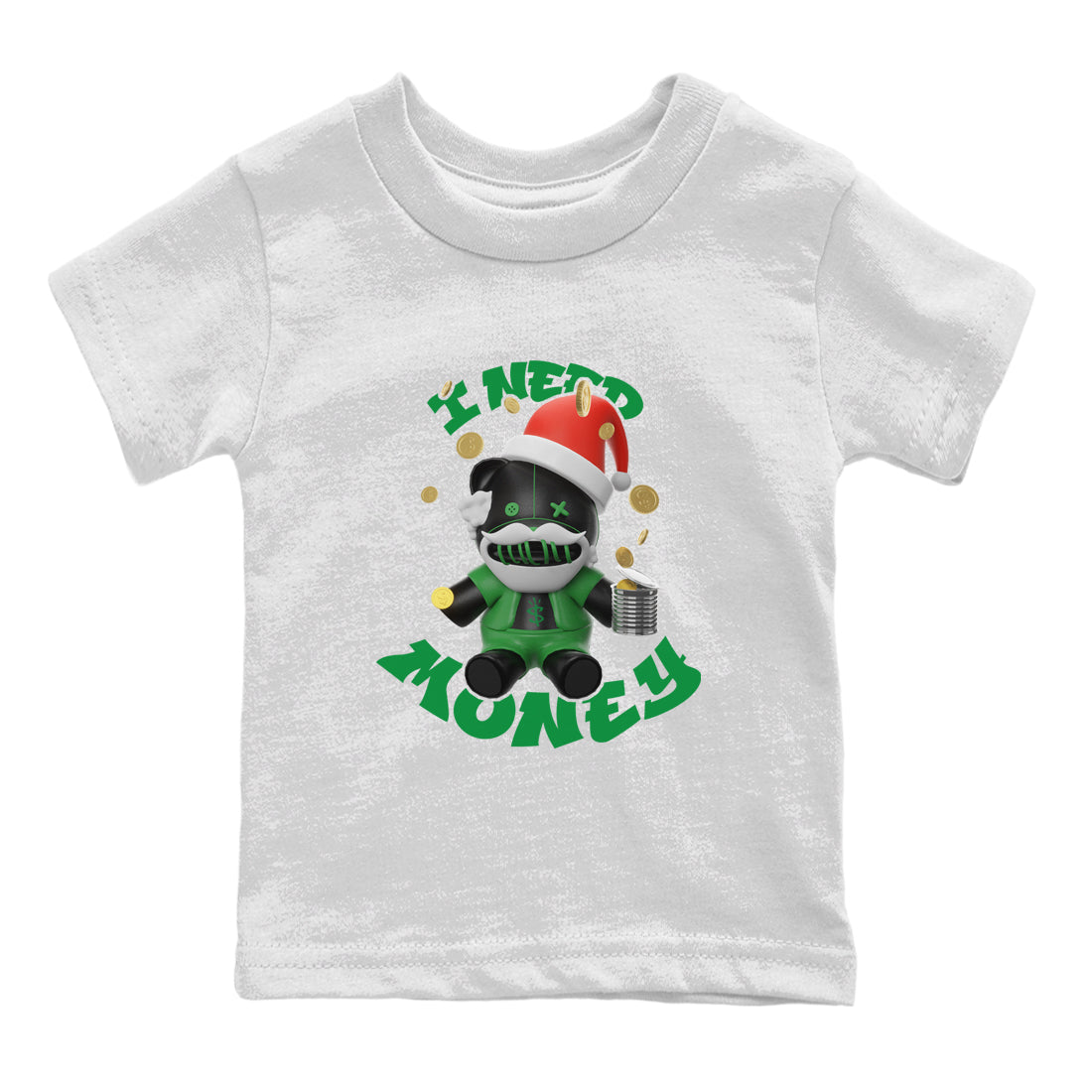 I Need Money Christmas Edition snkmatch Tee Kids - Air Jordan 1 Celtics