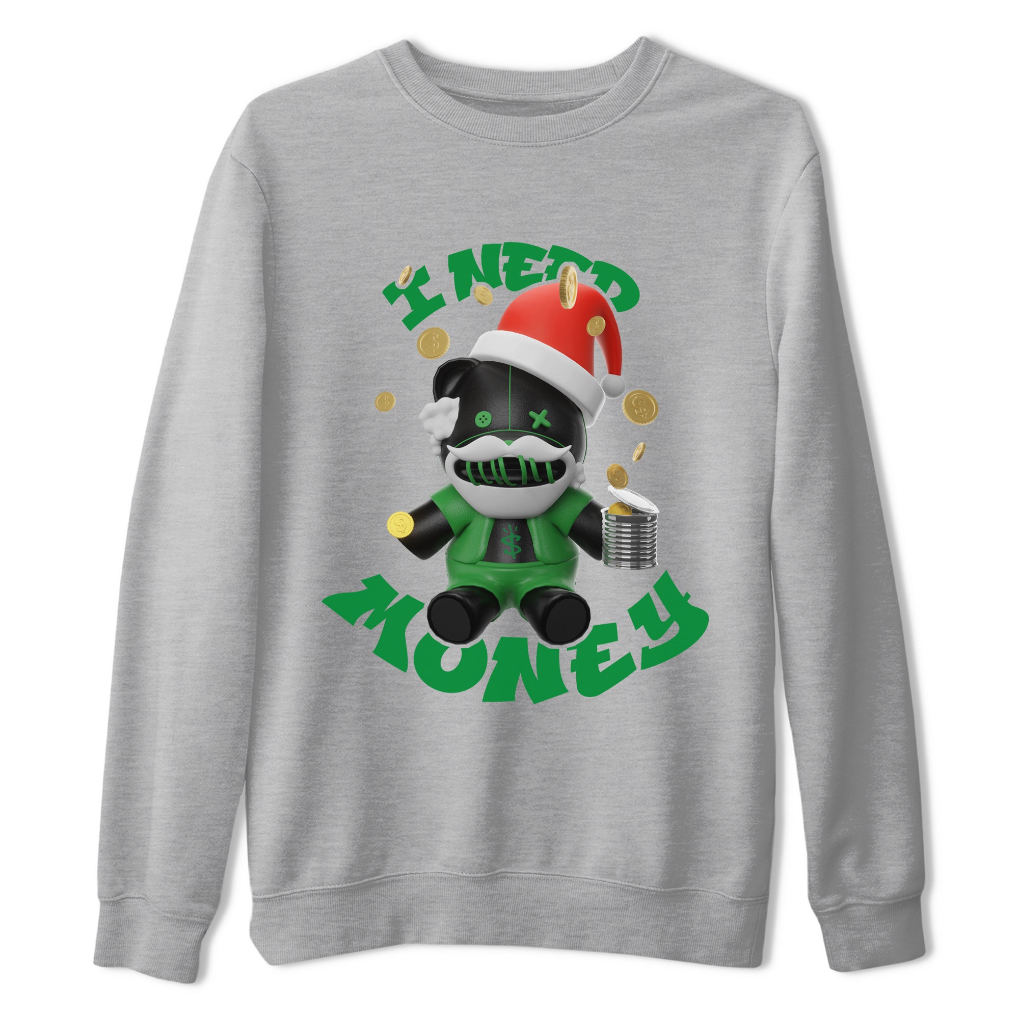 I Need Money Christmas Edition snkmatch Tee - Air Jordan 1 Celtics