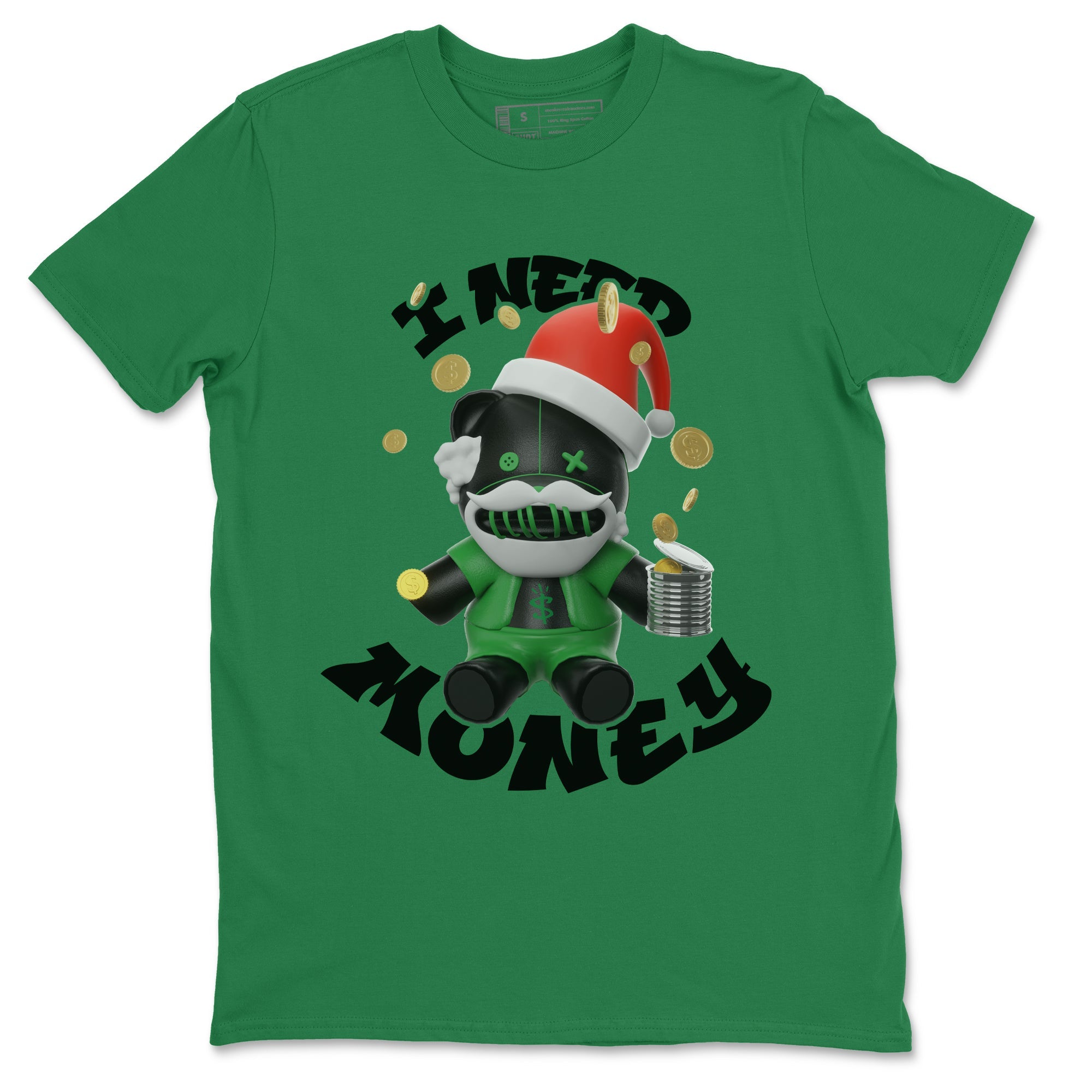 I Need Money Christmas Edition snkmatch Tee - Air Jordan 1 Celtics