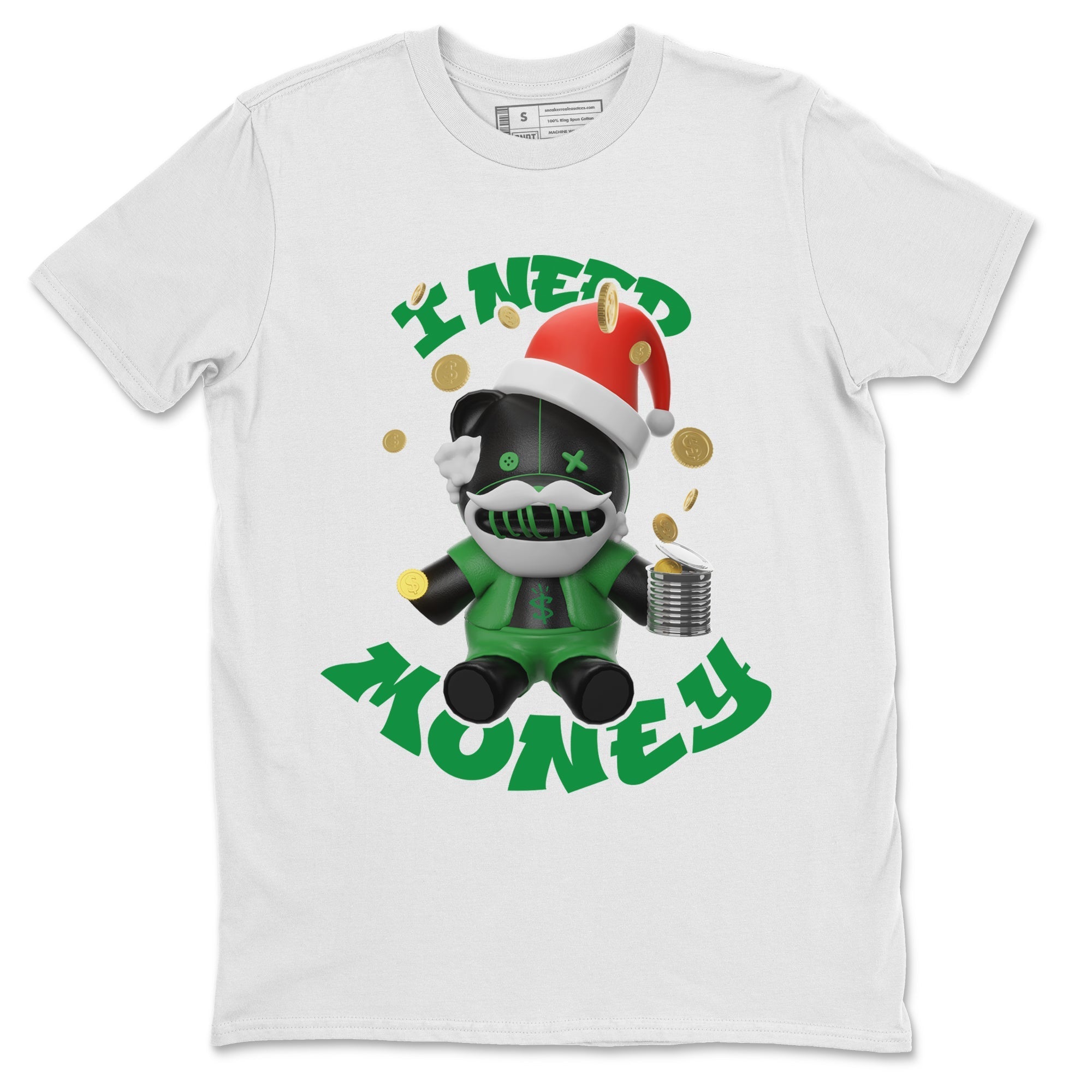 I Need Money Christmas Edition snkmatch Tee - Air Jordan 1 Celtics