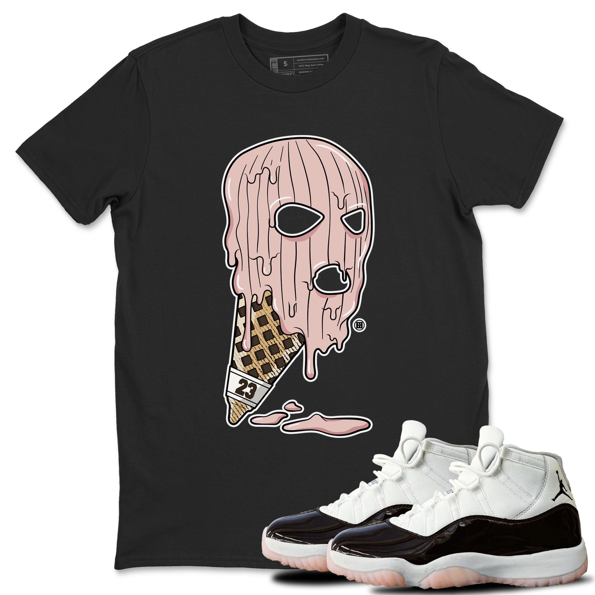 Ice Cream Mask snkmatch Tee - Air Jordan 11 Neapolitan