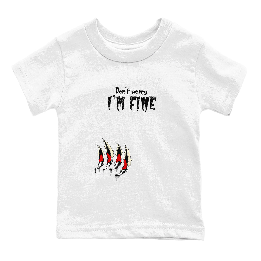 I'm Fine snkmatch Tees Kids - Air Jordan 1 Black Toe Reimagined
