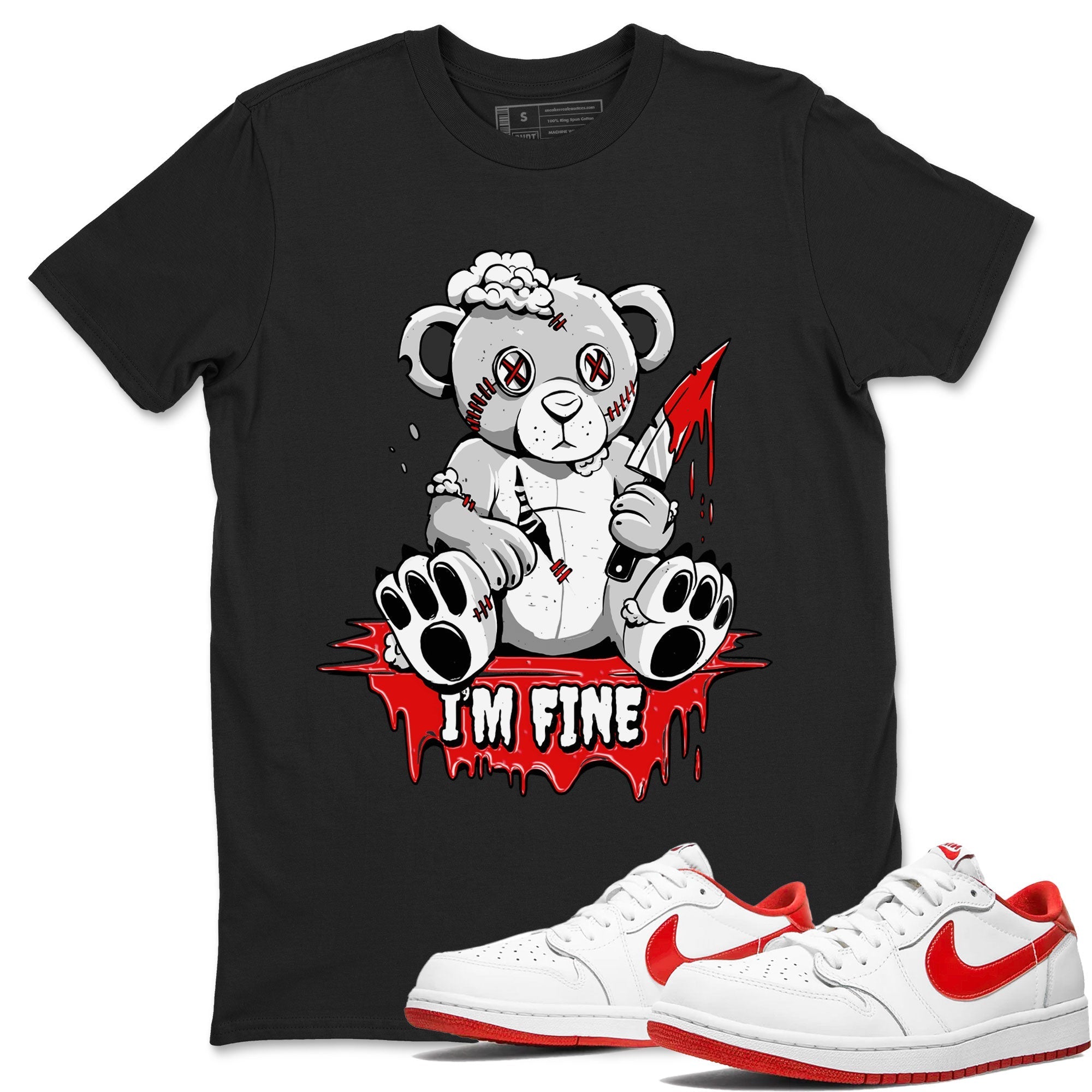 I'm Fine snkmatch Tee - Air Jordan 1 University Red