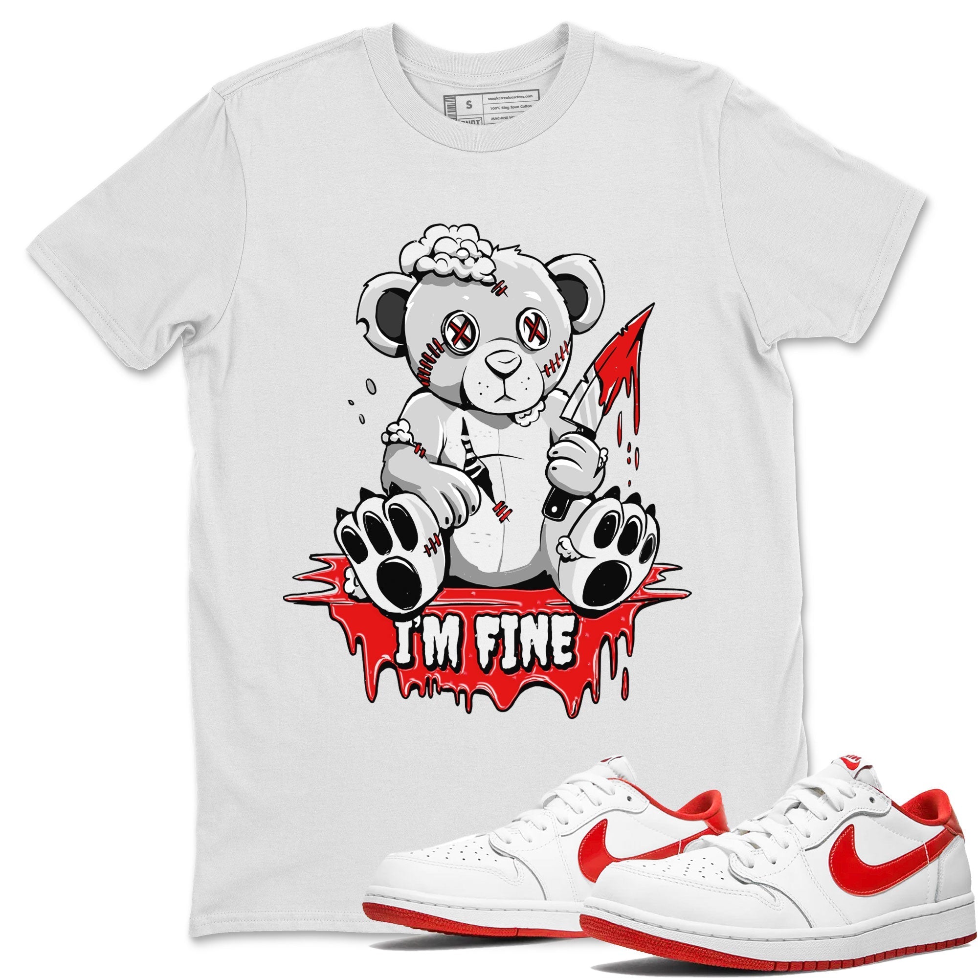 I'm Fine snkmatch Tee - Air Jordan 1 University Red