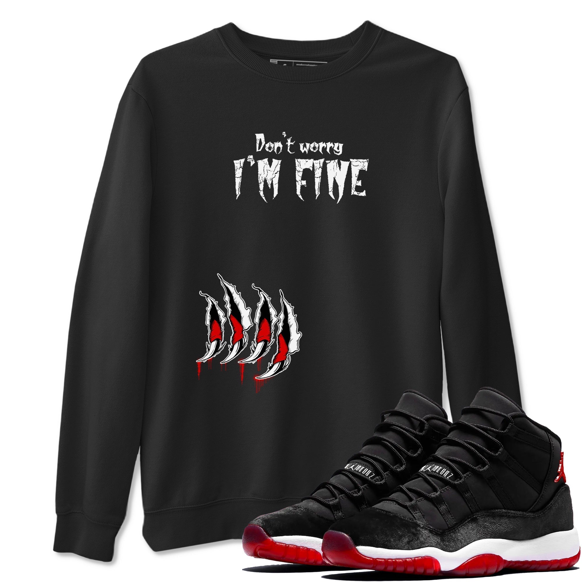 I'm Fine snkmatch Tees - Air Jordan 11 Bred Velvet