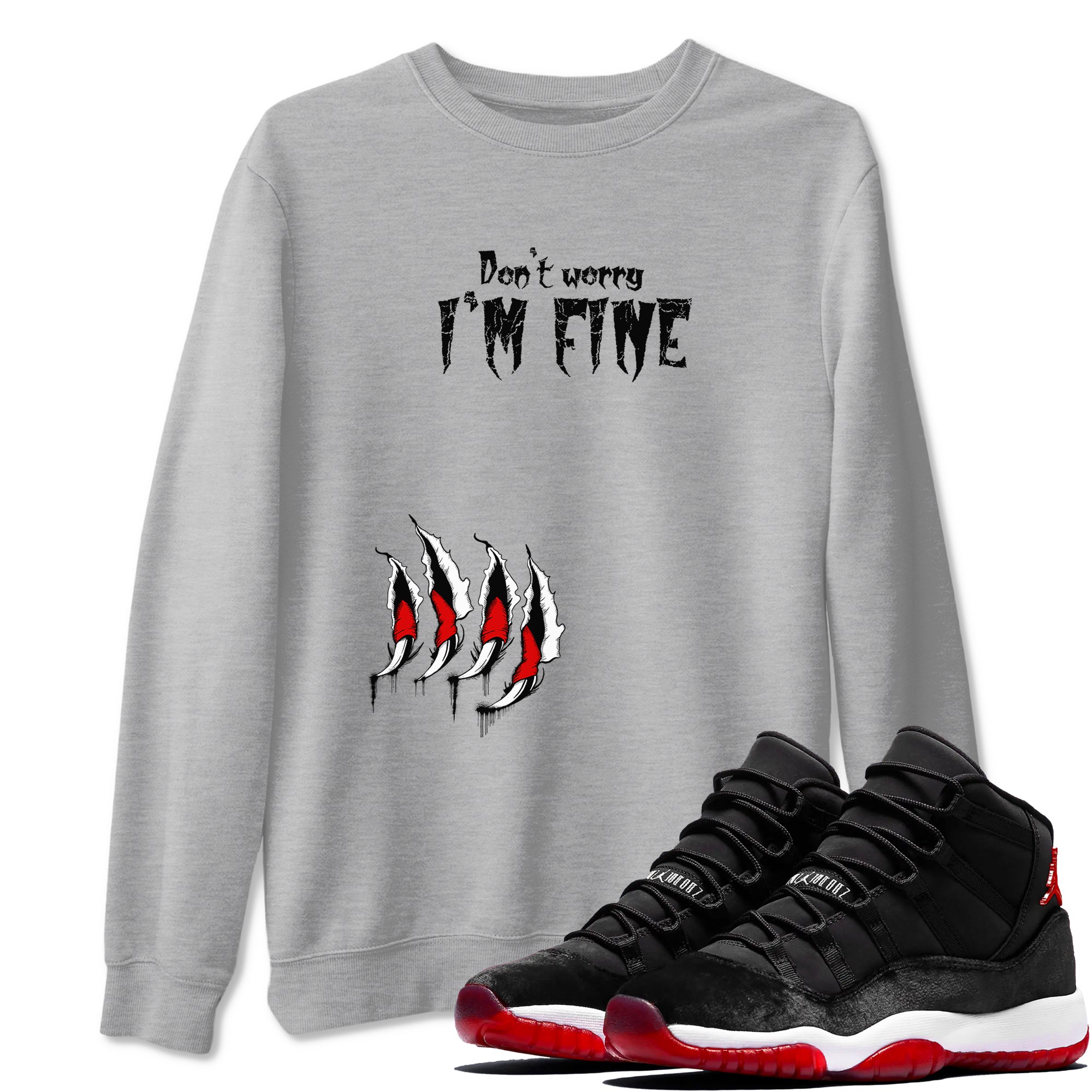 I'm Fine snkmatch Tees - Air Jordan 11 Bred Velvet