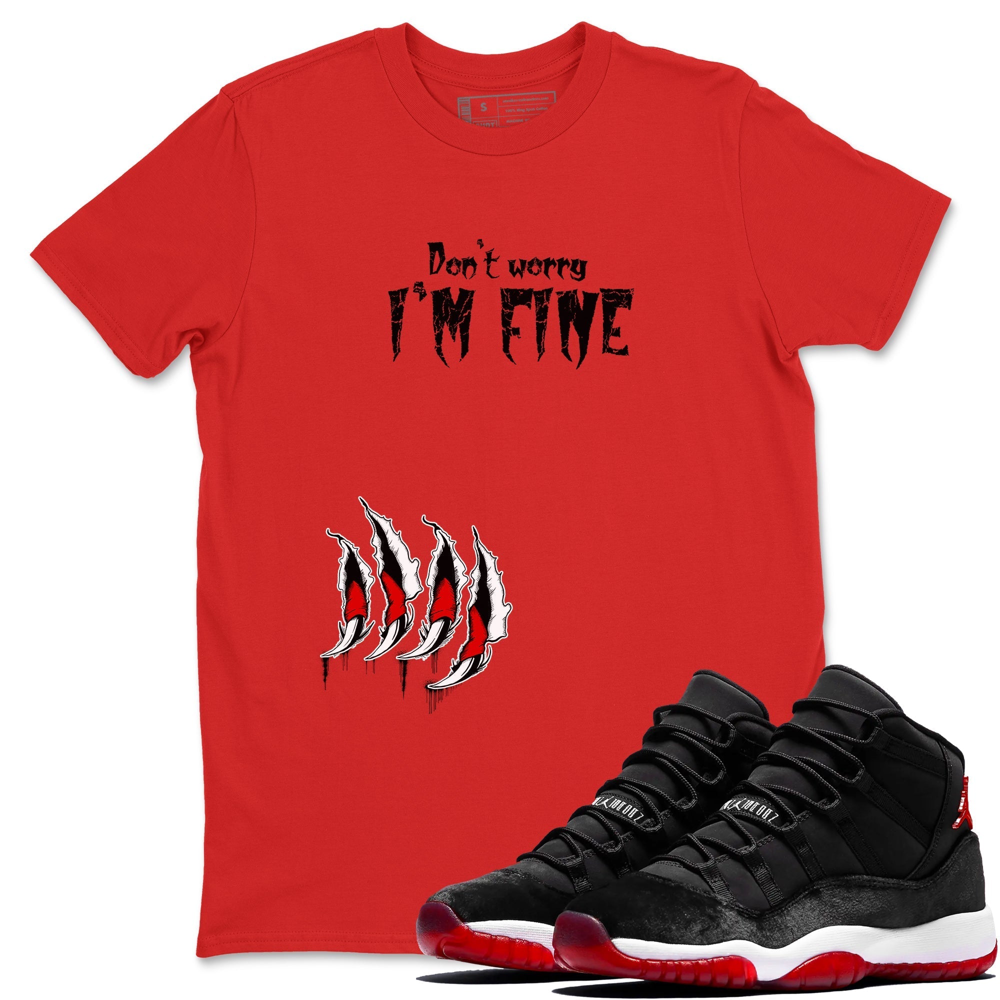 I'm Fine snkmatch Tees - Air Jordan 11 Bred Velvet
